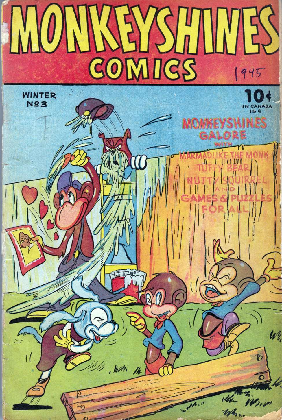 Comic Book Cover For Monkeyshines Comics 3