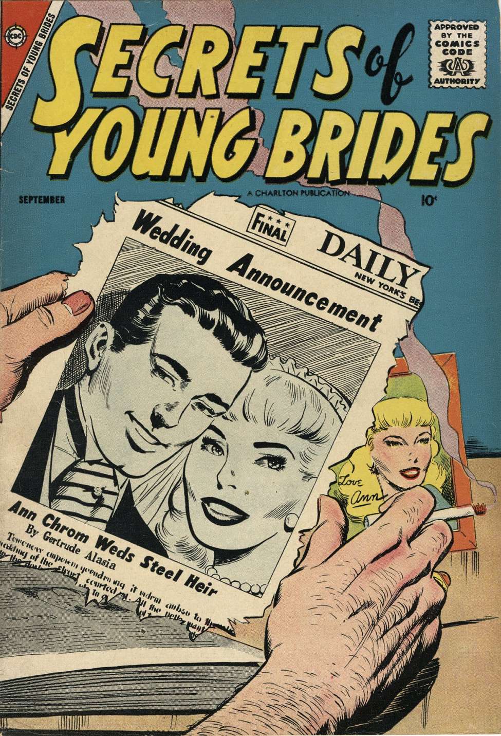 Comic Book Cover For Secrets of Young Brides 10