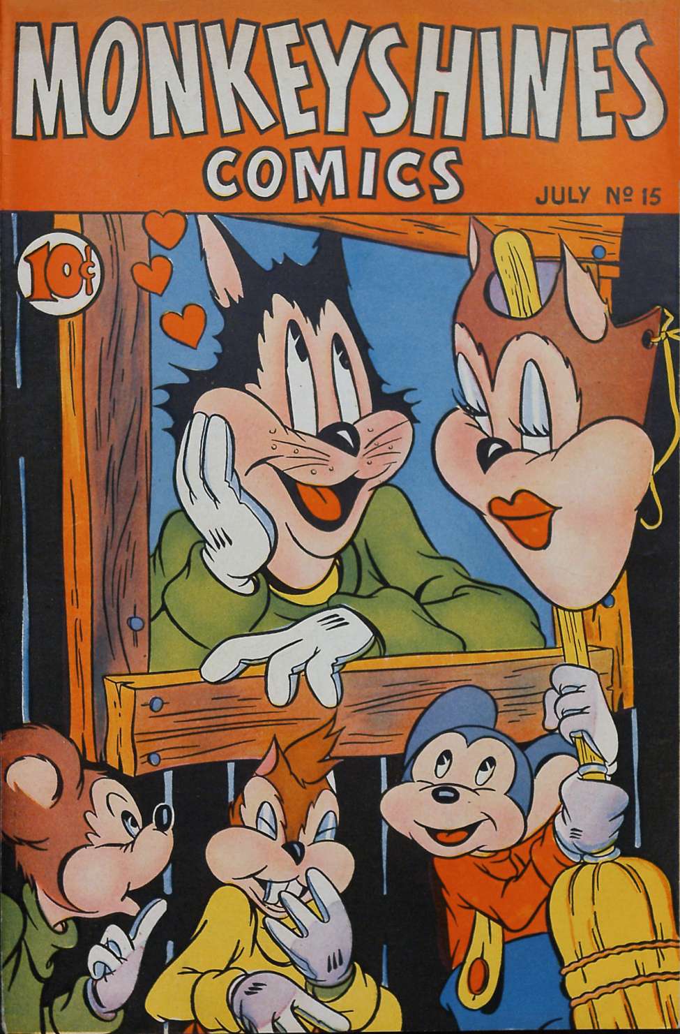 Comic Book Cover For Monkeyshines Comics 15