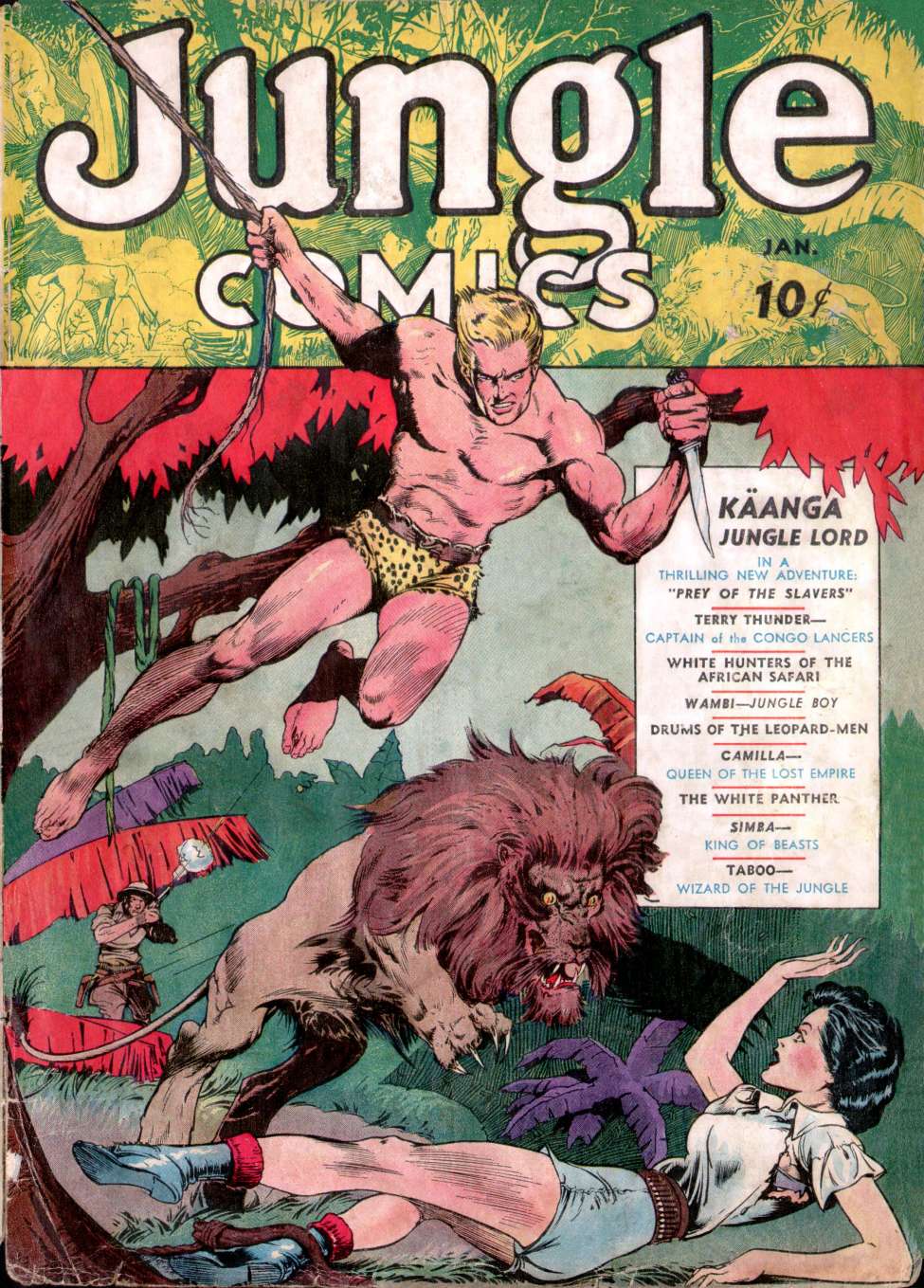 Comic Book Cover For Jungle Comics 1 - Version 2