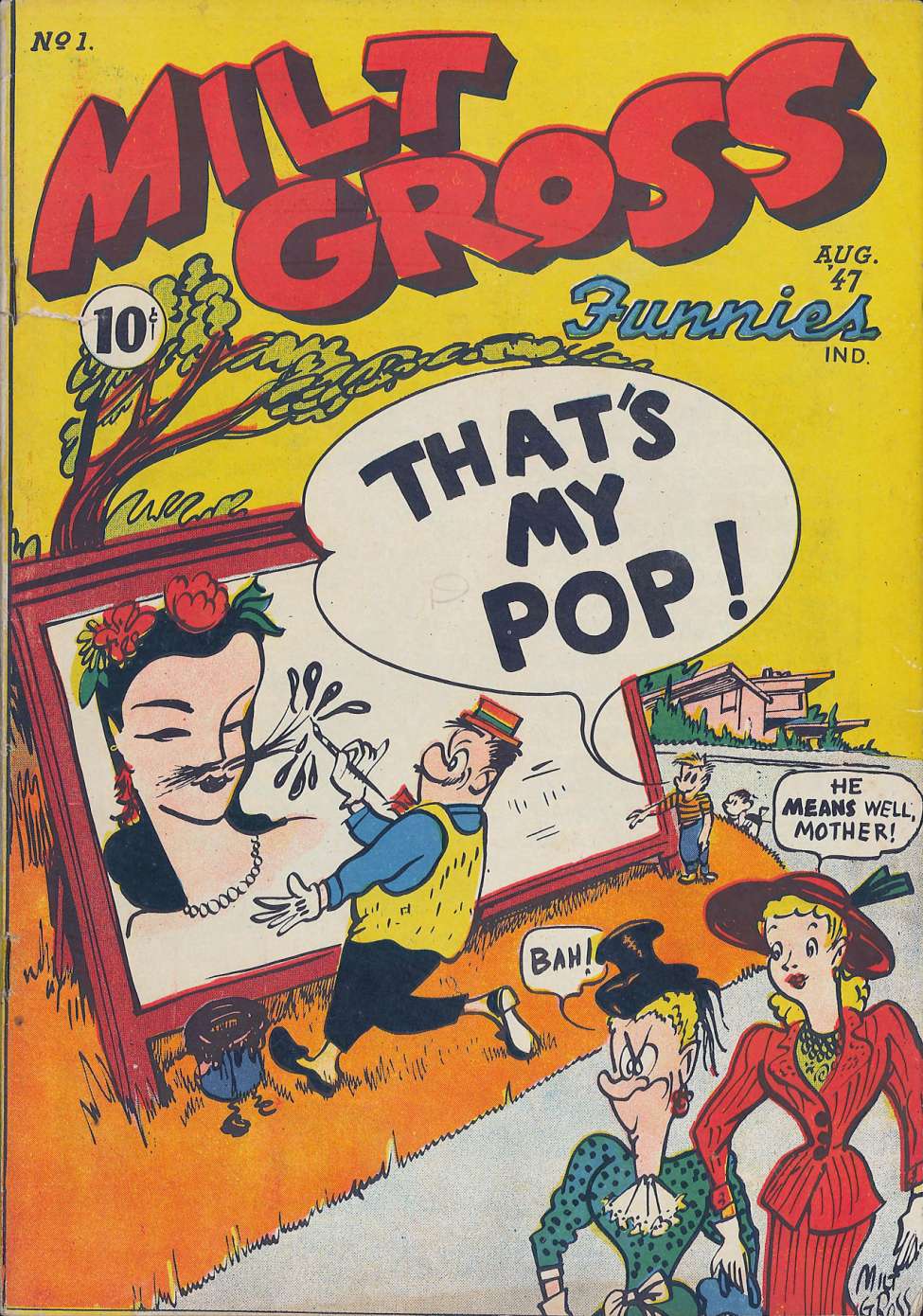 Comic Book Cover For Milt Gross Funnies 1