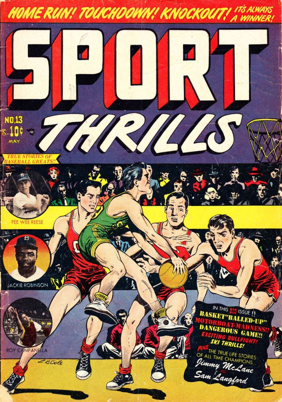 Comic Book Cover For Sport Thrills 13