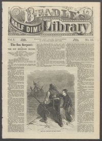 Large Thumbnail For Beadle's Half Dime Library 22 - The Sea Serpent