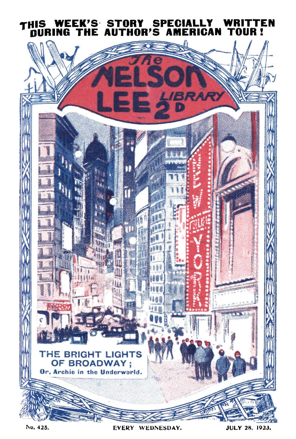 Book Cover For Nelson Lee Library s1 425 - The Bright Lights of Broadway