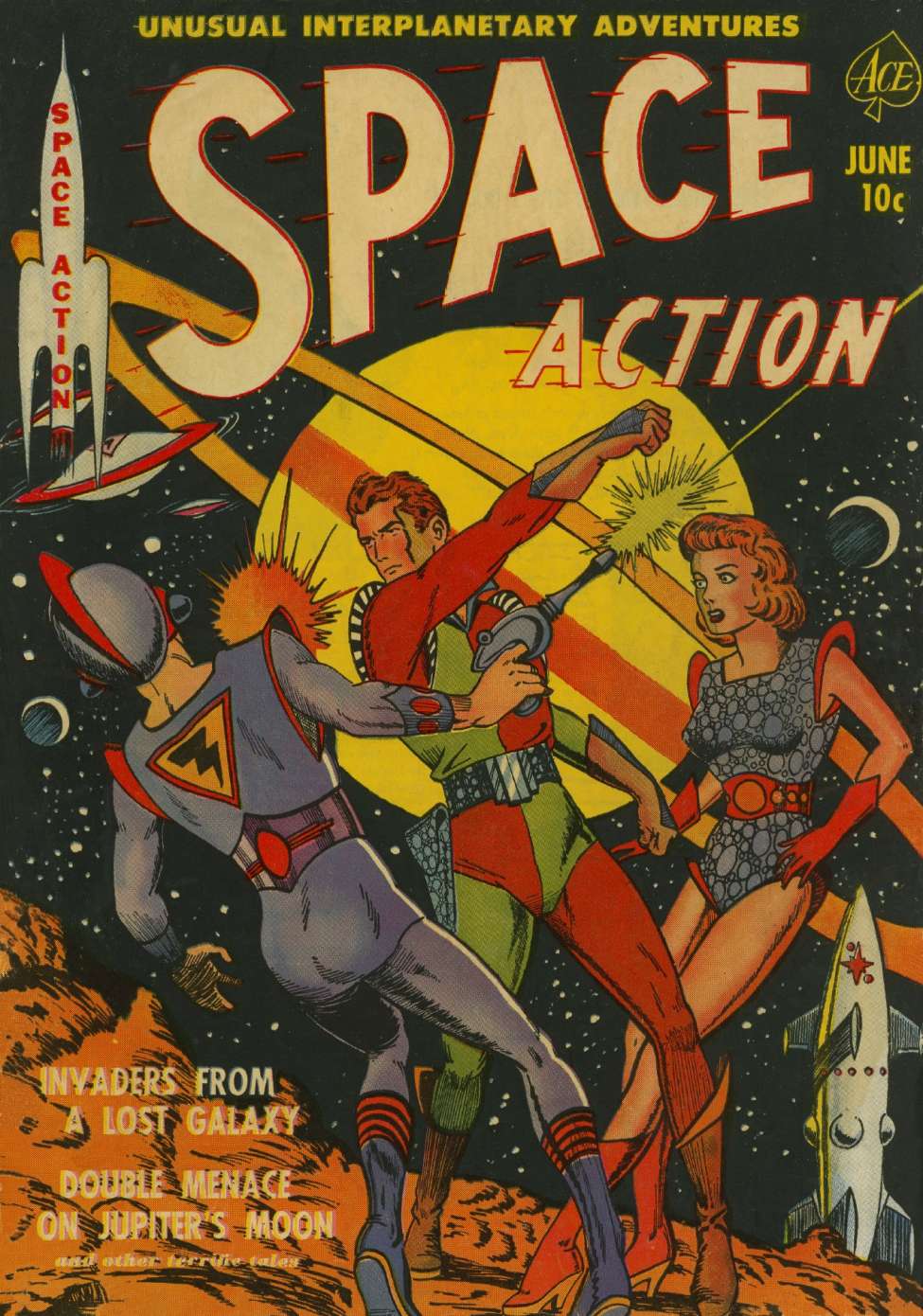 Comic Book Cover For Space Action 1