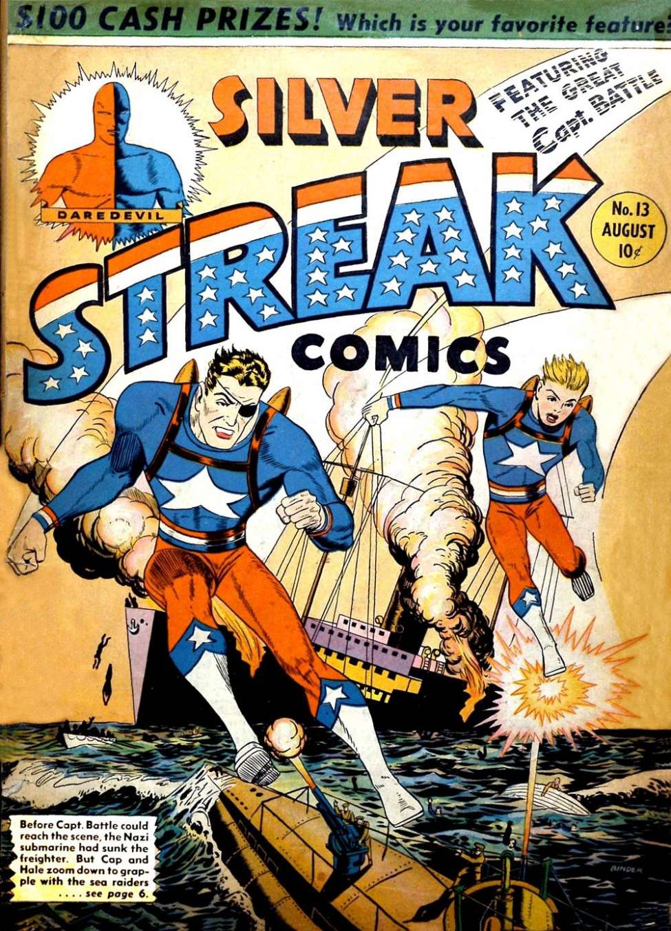 Comic Book Cover For Silver Streak Comics 13