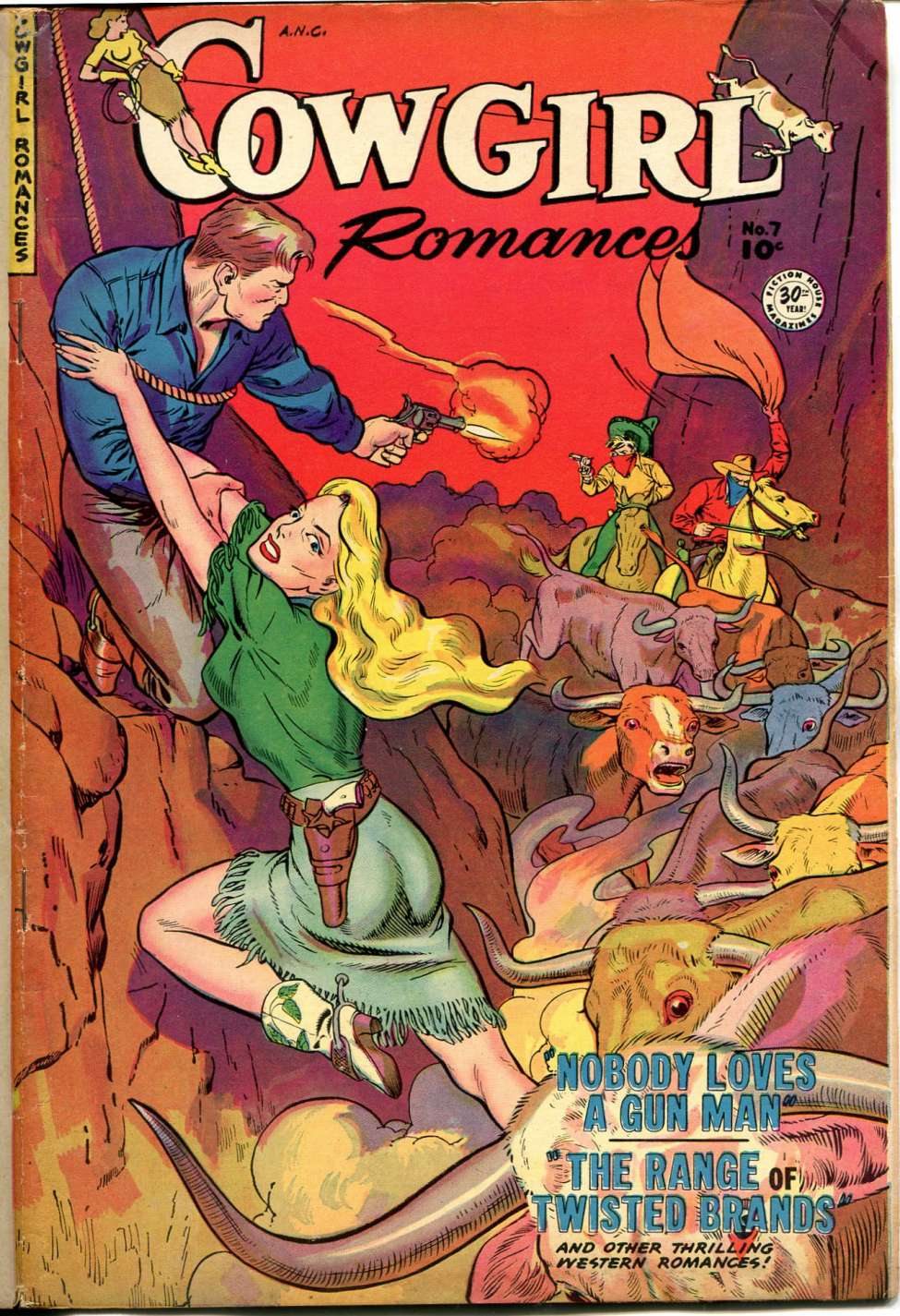 Comic Book Cover For Cowgirl Romances 7