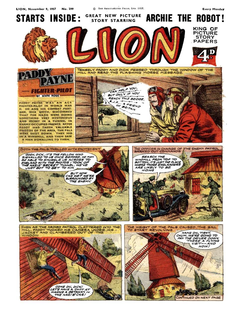 Comic Book Cover For Lion 299