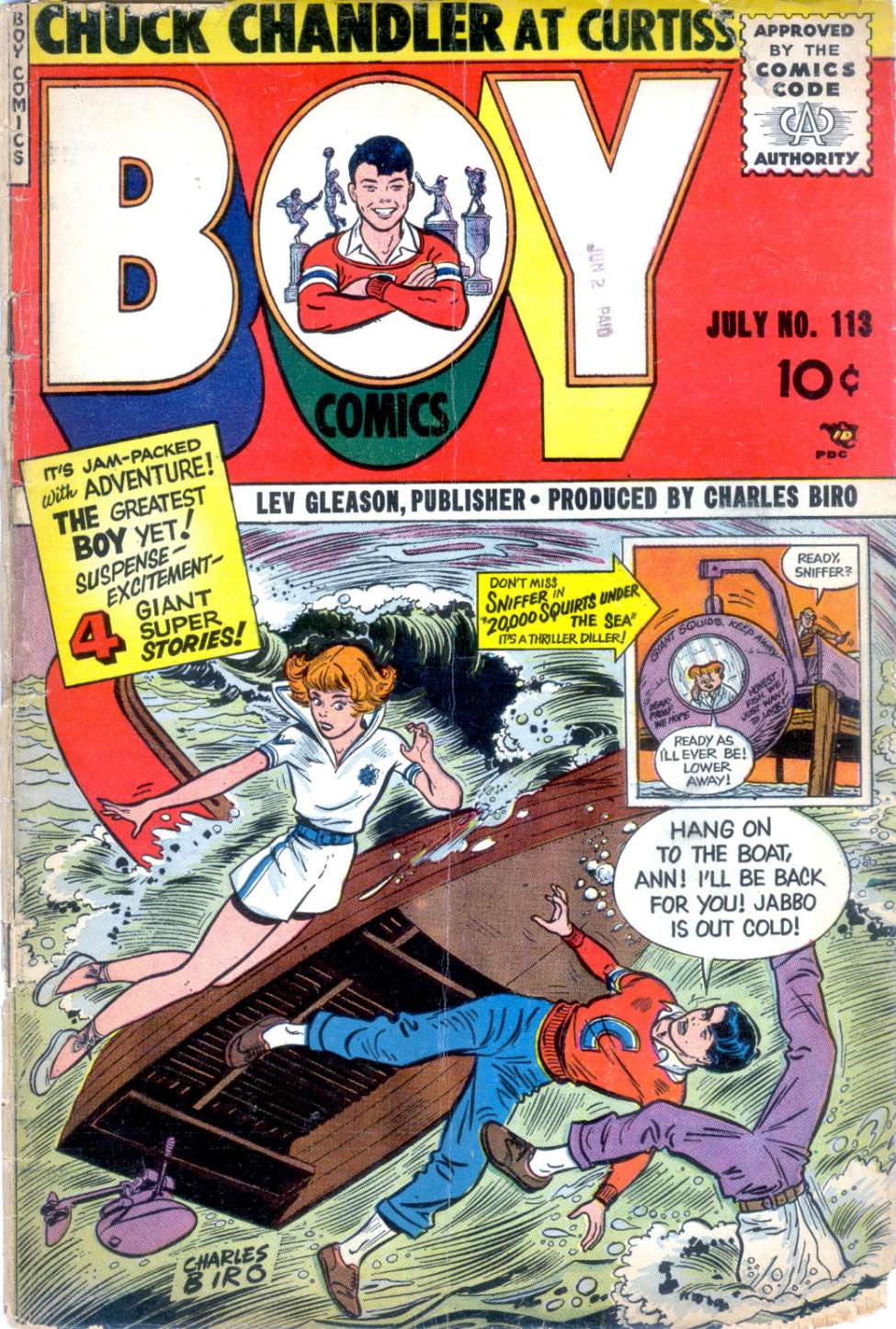 Comic Book Cover For Boy Comics 113