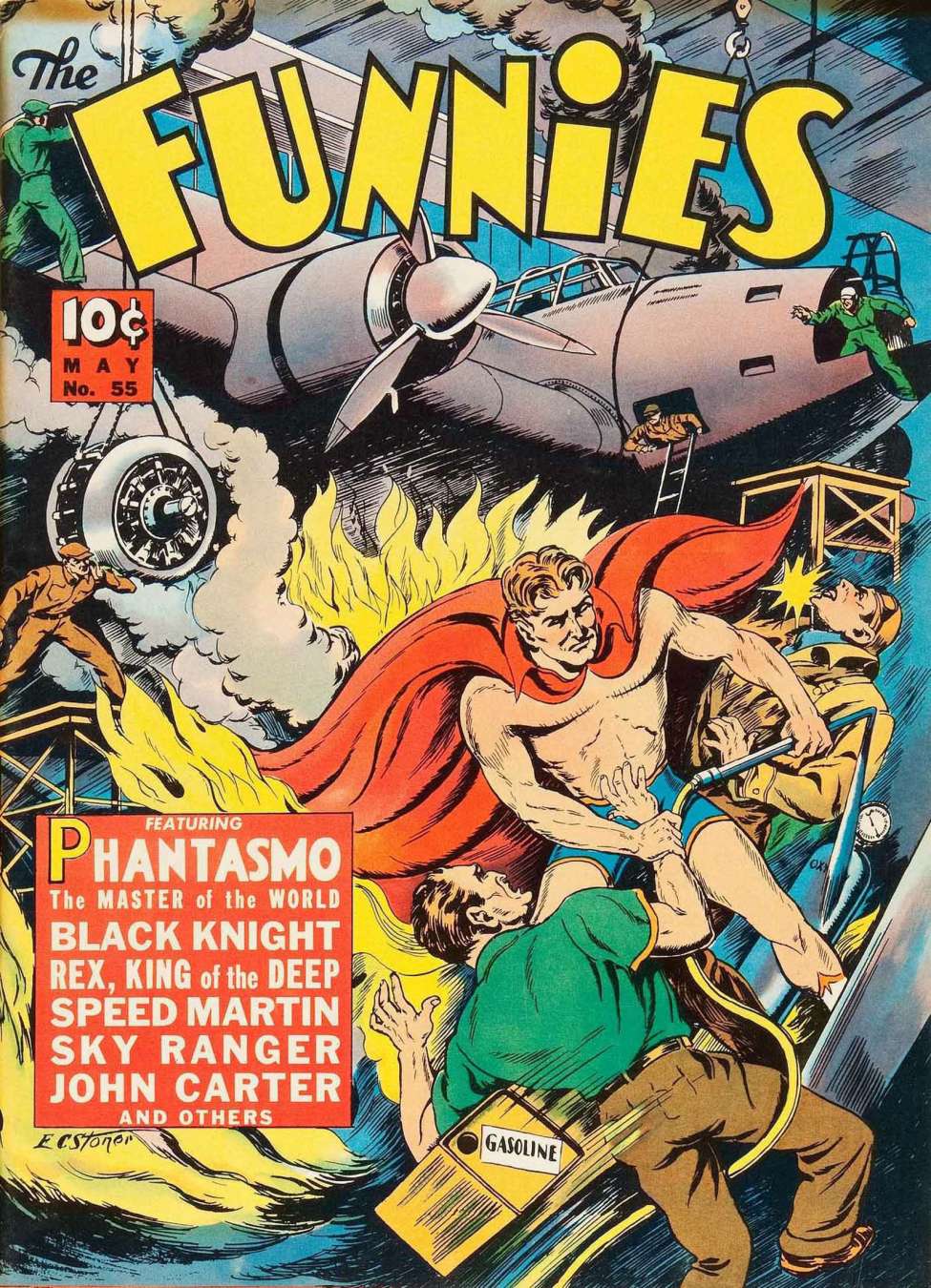 Comic Book Cover For The Funnies 55