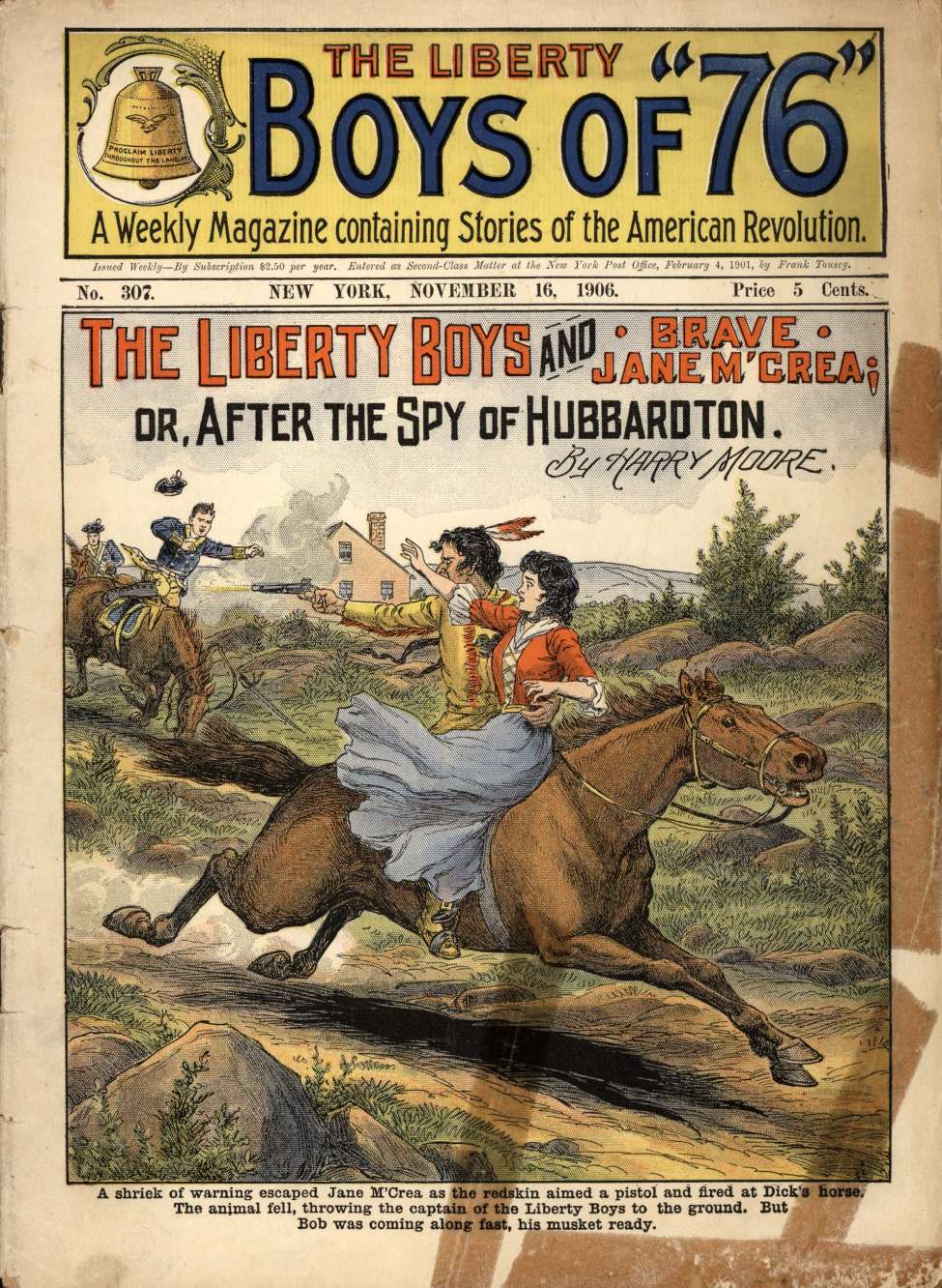 Book Cover For The Liberty Boys of 76 307 - The Liberty Boys and Brave Jane MCrea