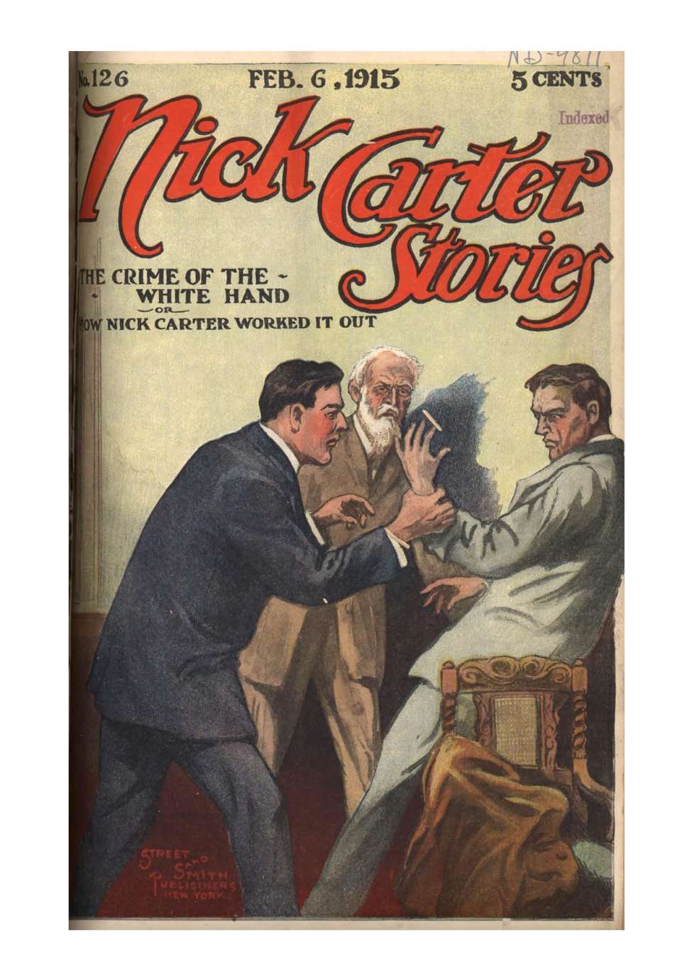 Comic Book Cover For Nick Carter Stories 126 - The Crime of the White Hand