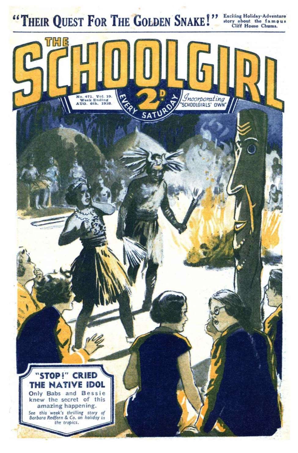 Comic Book Cover For The Schoolgirl 471