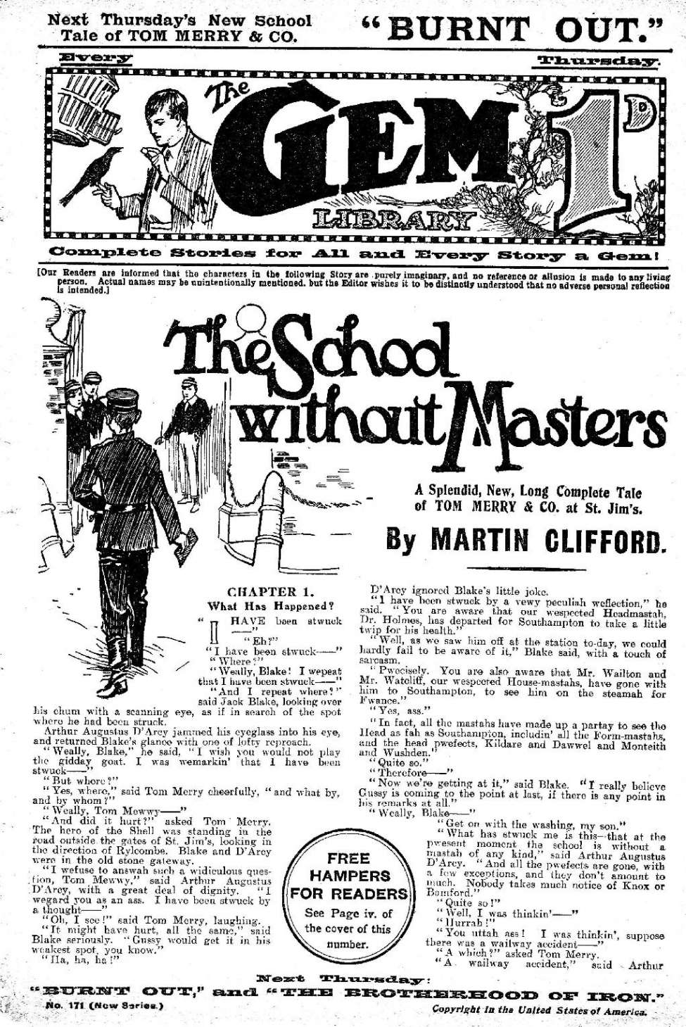 Book Cover For The Gem v2 171 - The School Without Masters