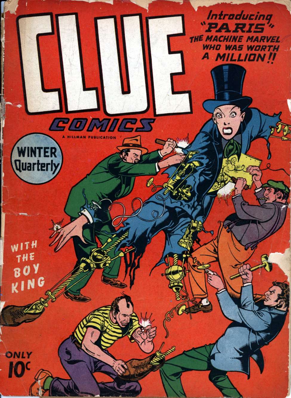 Comic Book Cover For Clue Comics 9 - Version 1