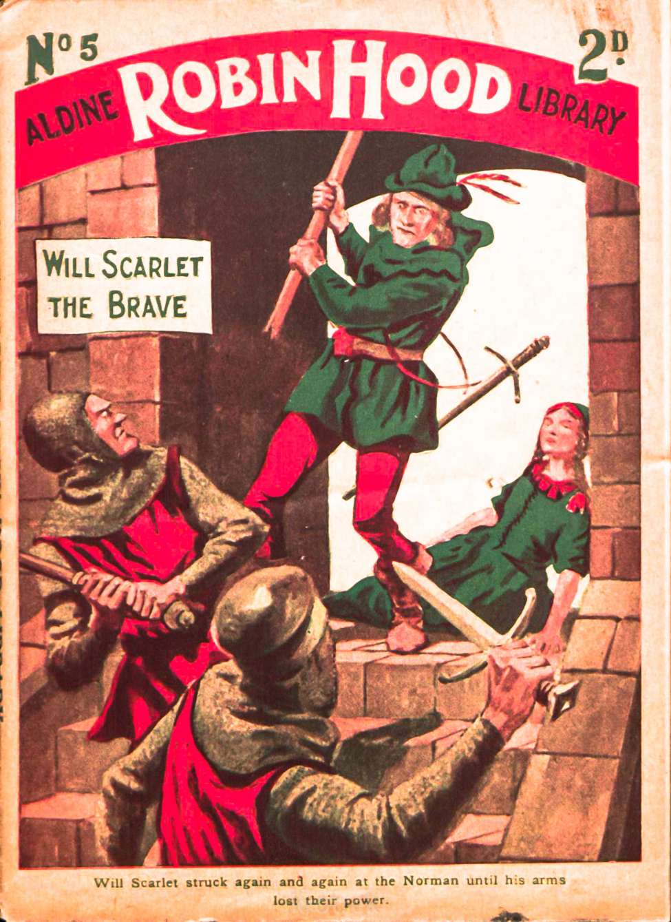 Book Cover For Aldine Robin Hood Library 5 - Will Scarlet the Brave