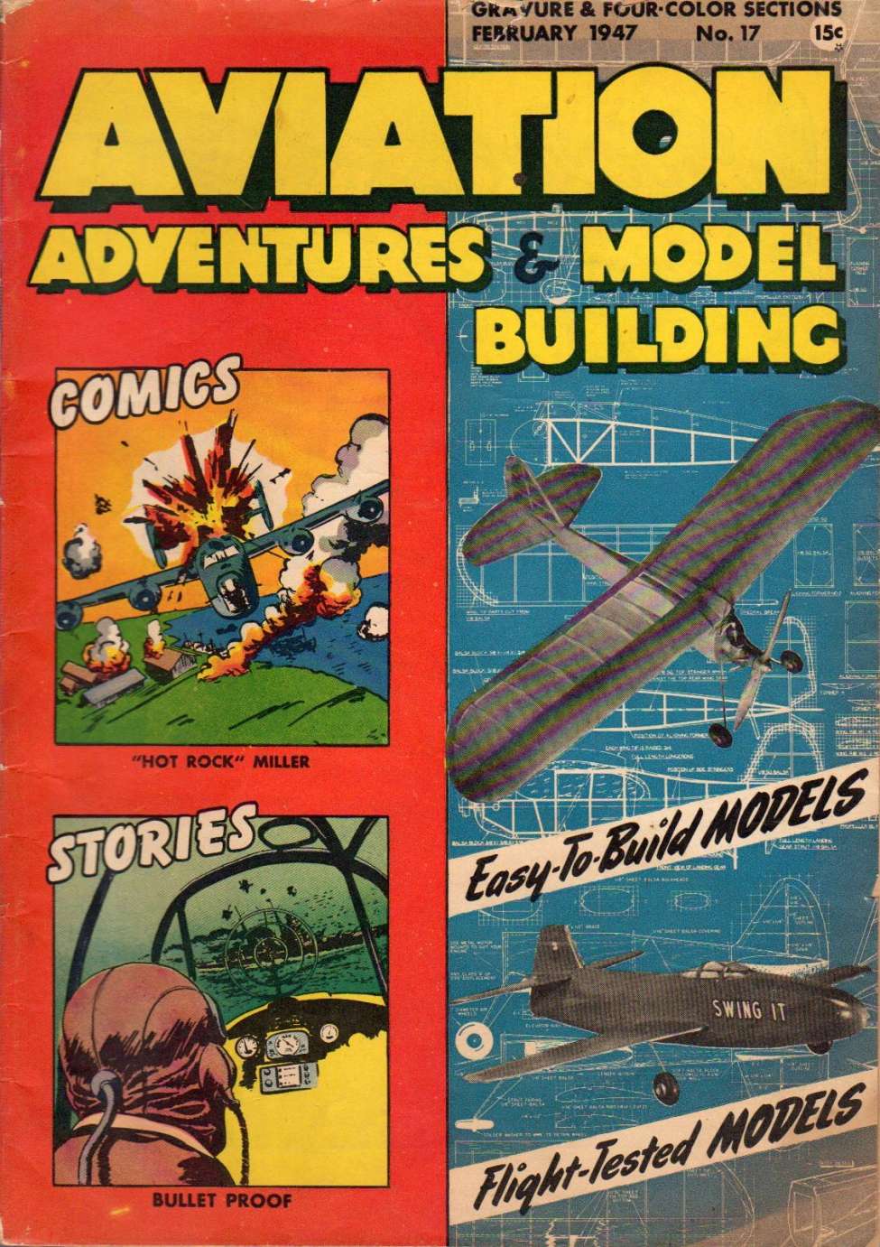 Comic Book Cover For Aviation Adventures and Model Building 17