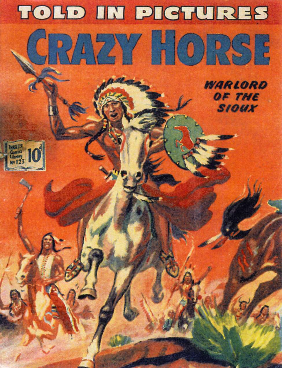 Book Cover For Thriller Comics Library 123 - Crazy Horse, Warlord of the Sioux