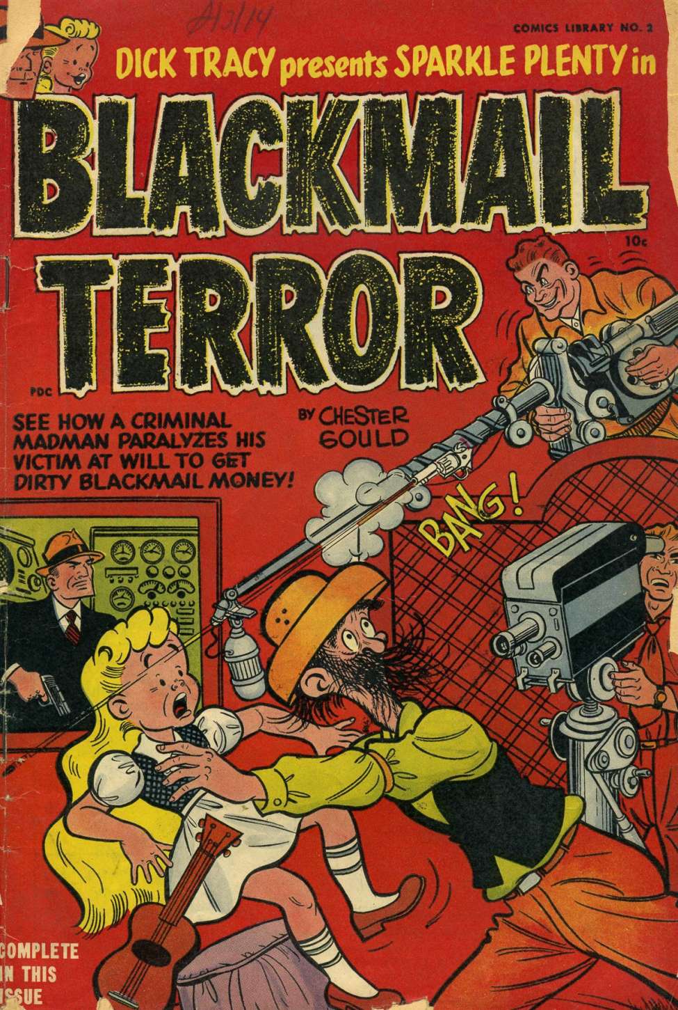 Comic Book Cover For Harvey Comics Library 2 - Blackmail Terror
