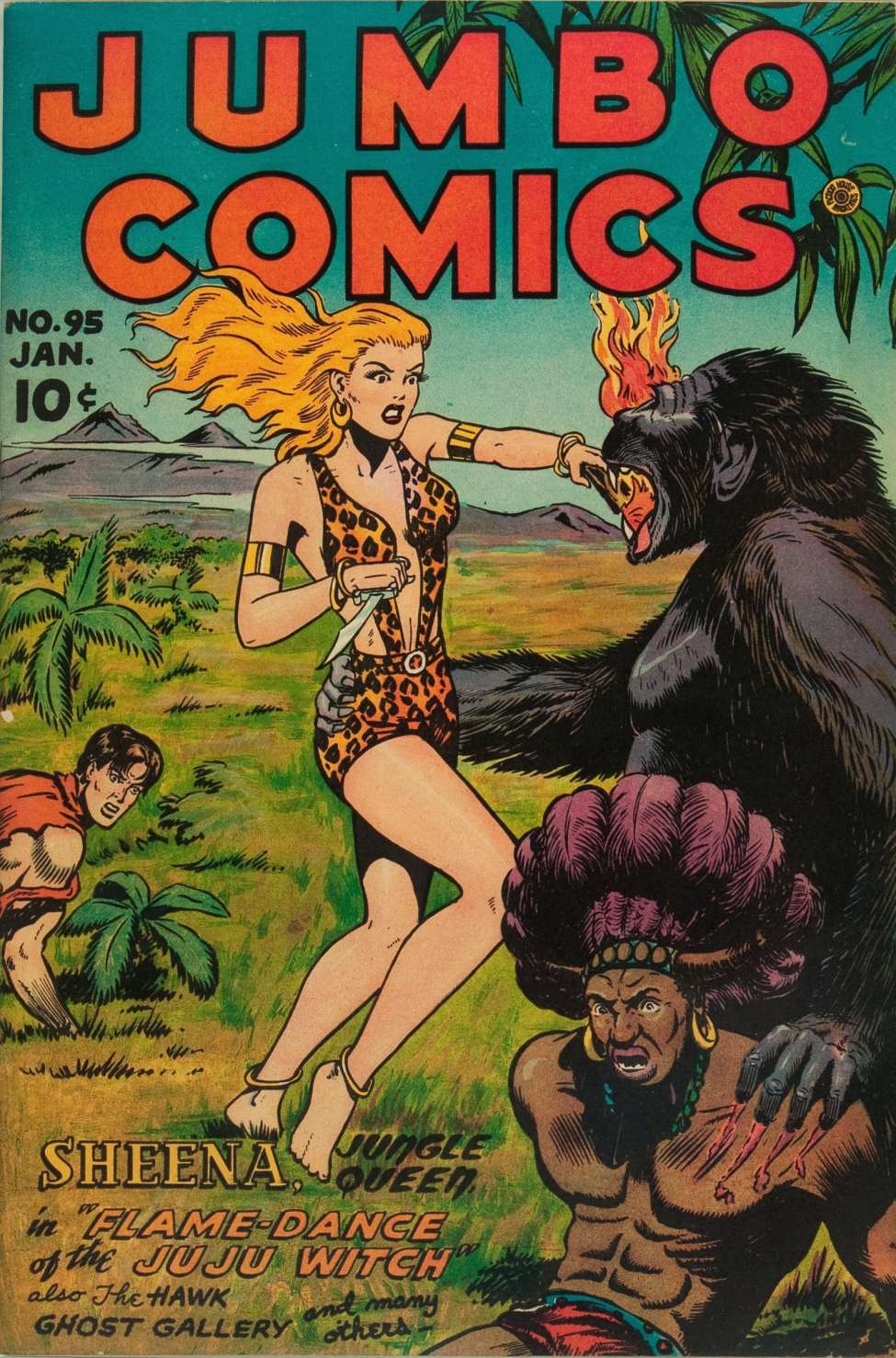 Comic Book Cover For Jumbo Comics 95