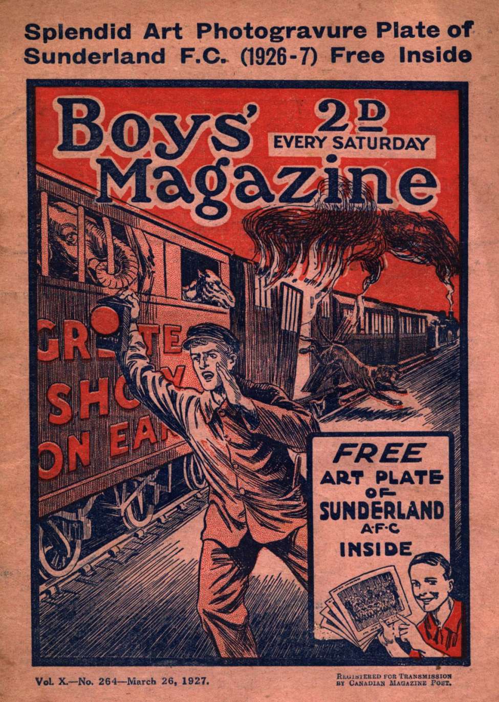 Book Cover For Boys' Magazine 264