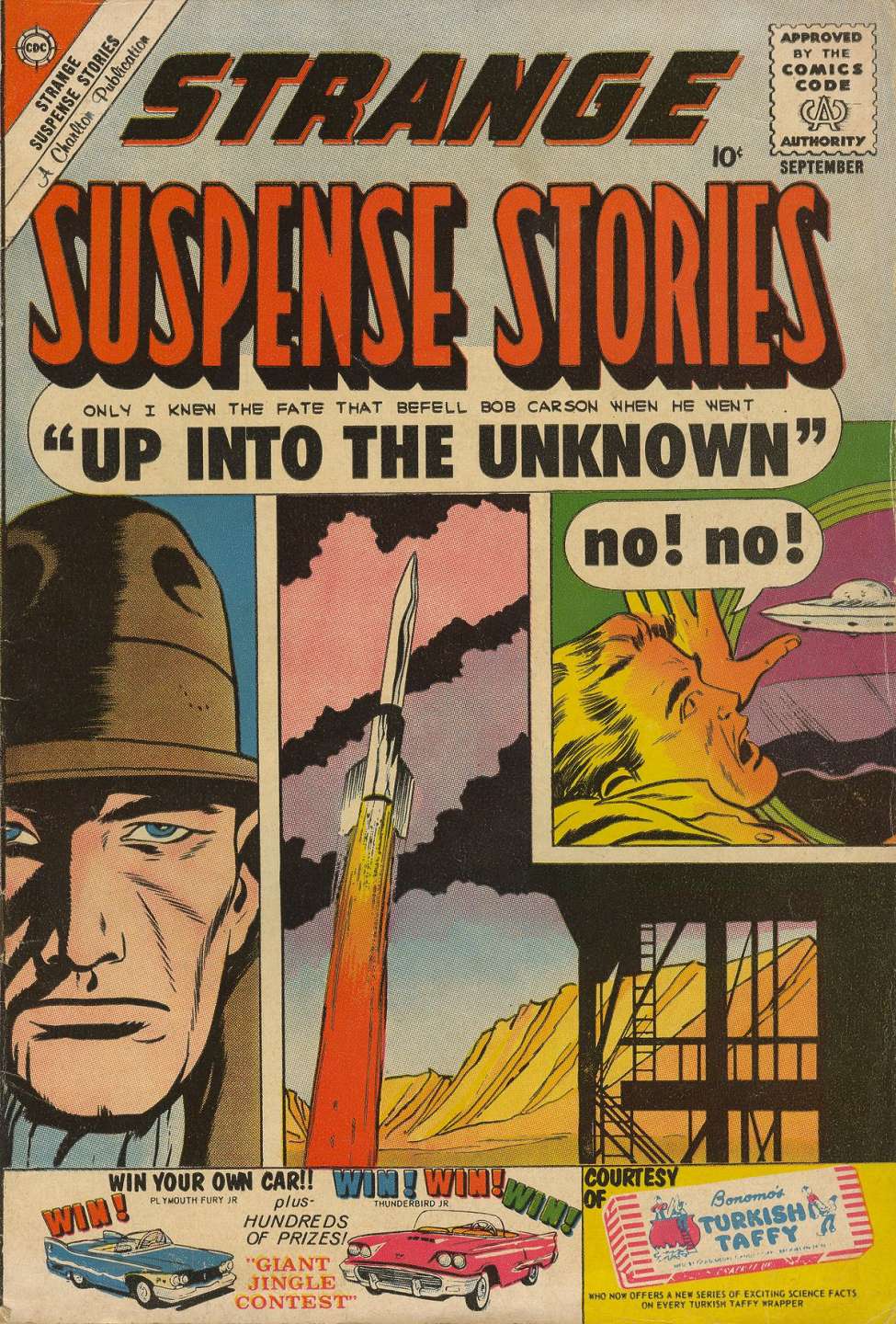 Comic Book Cover For Strange Suspense Stories 49