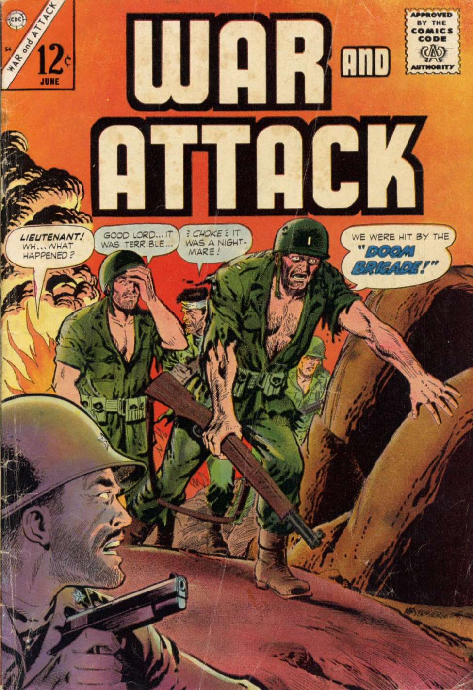 Comic Book Cover For War and Attack 54