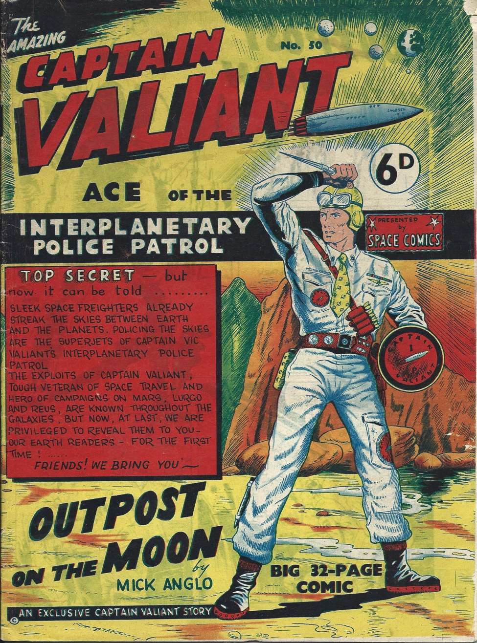 Comic Book Cover For Space Comics (Captain Valiant) 50