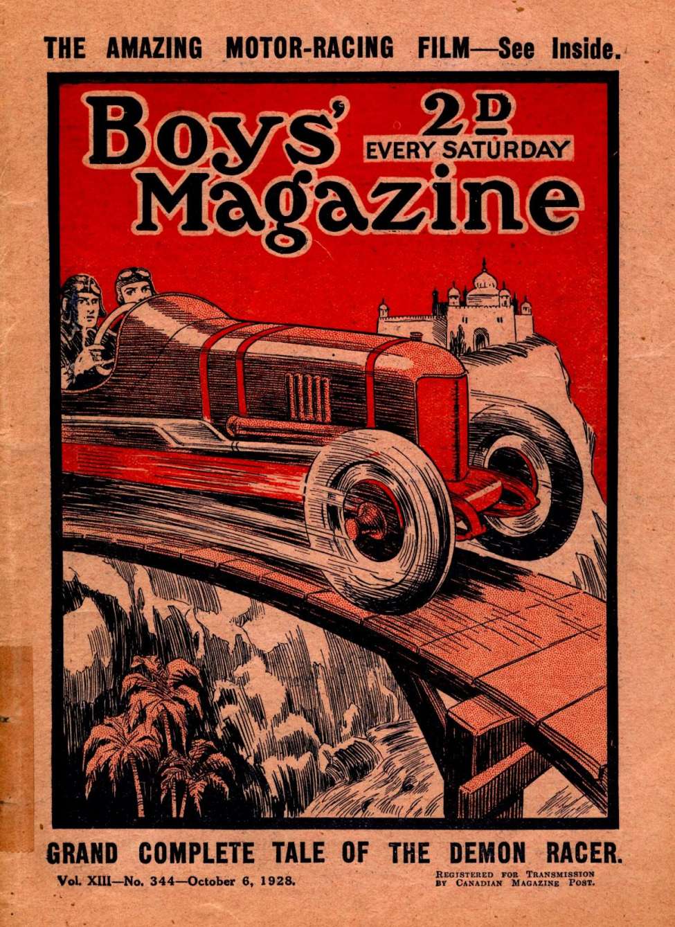 Book Cover For Boys' Magazine 344