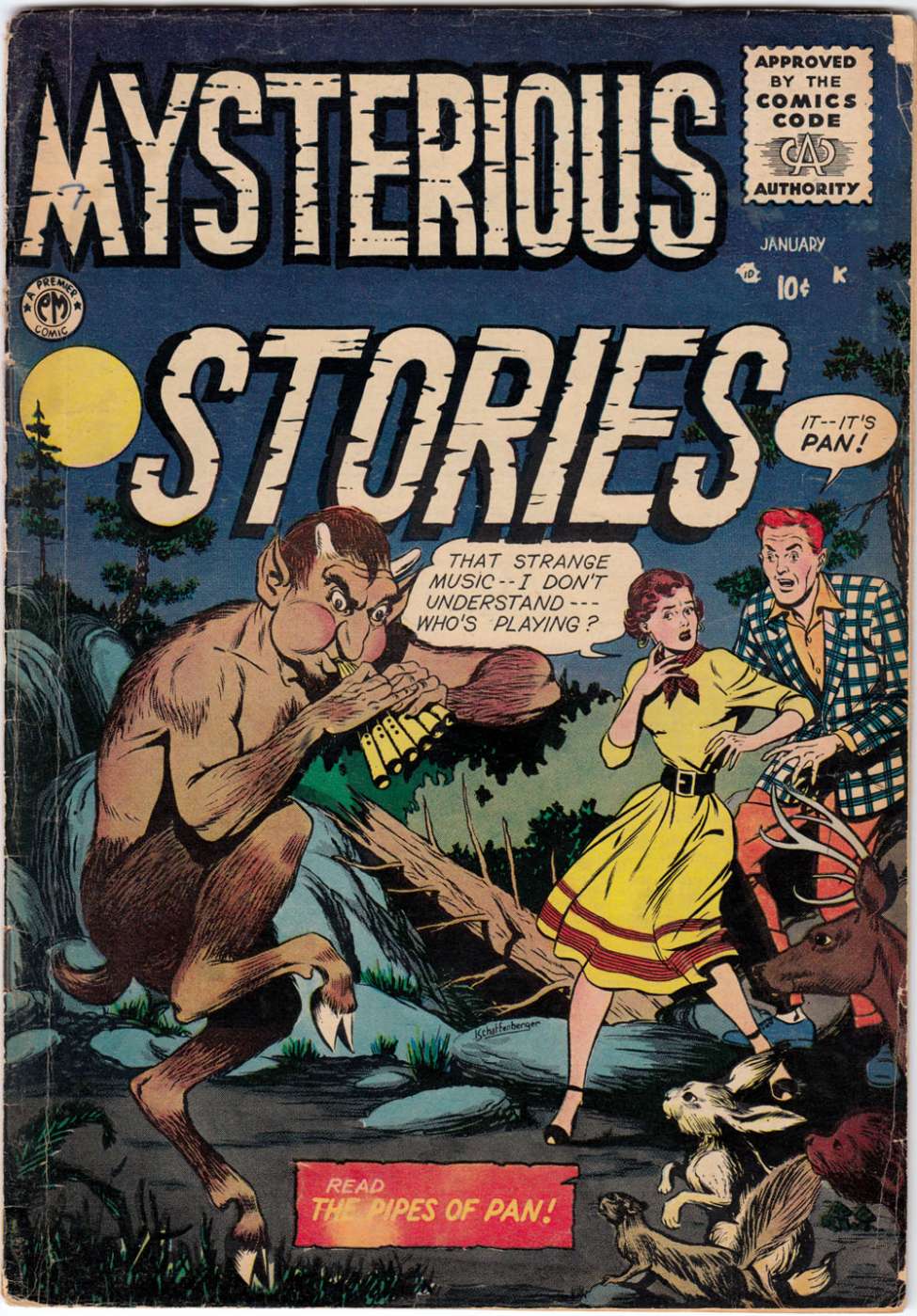 Comic Book Cover For Mysterious Stories 7