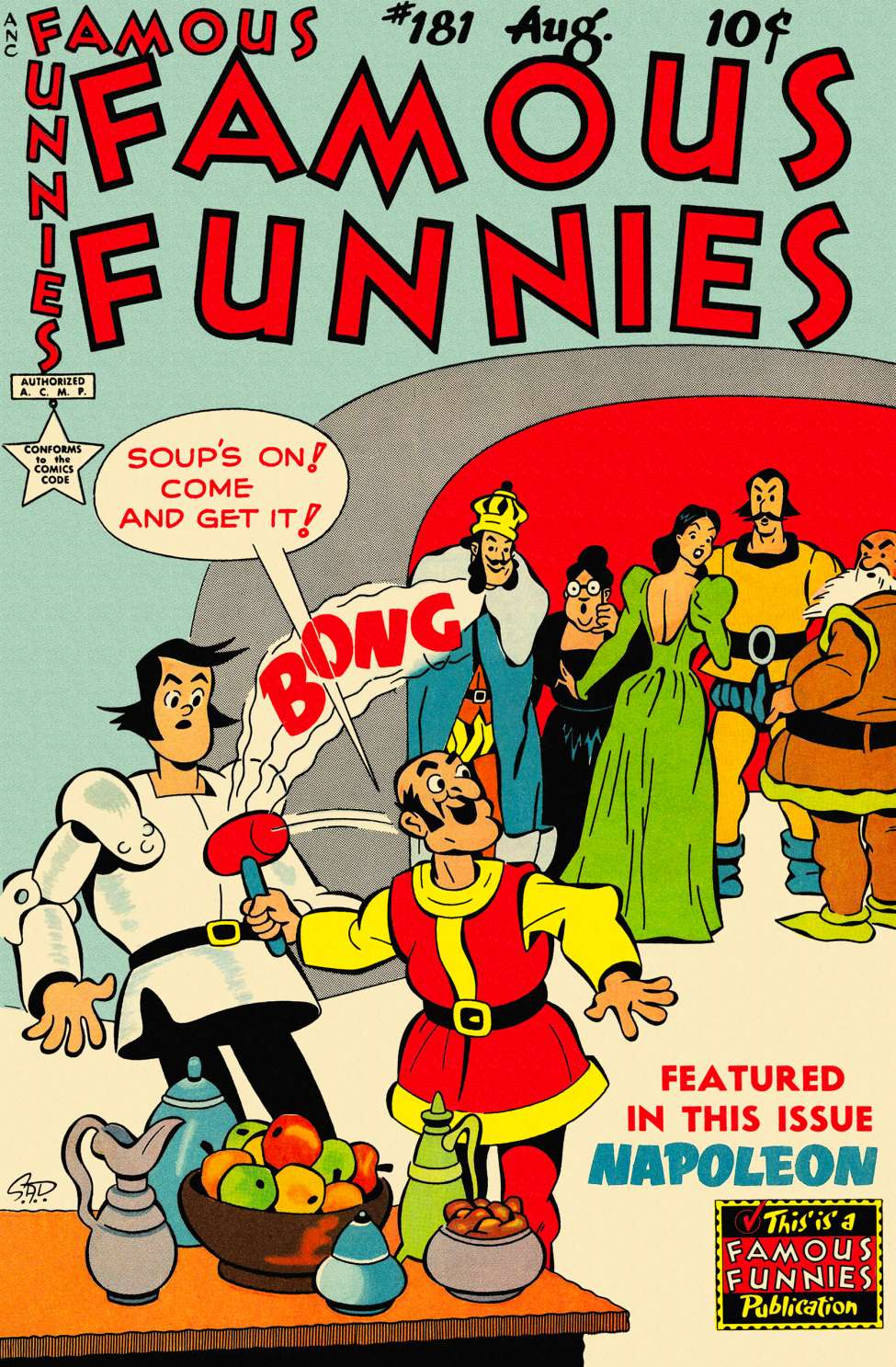 Book Cover For Famous Funnies 181