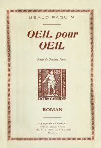 Large Thumbnail For Le Roman Canadien 74 - Oeil pour oeil