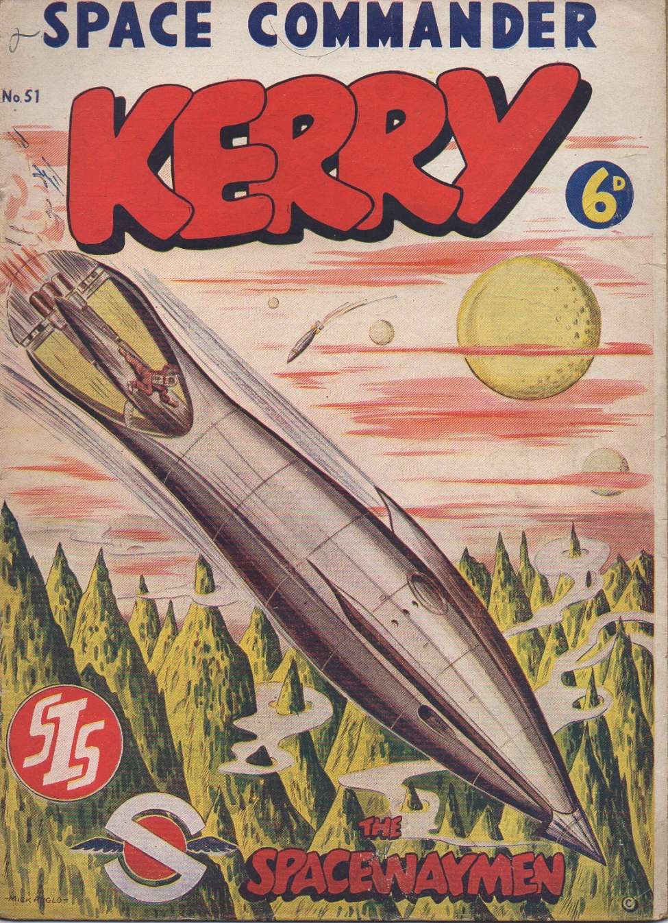 Comic Book Cover For Space Commander Kerry 51