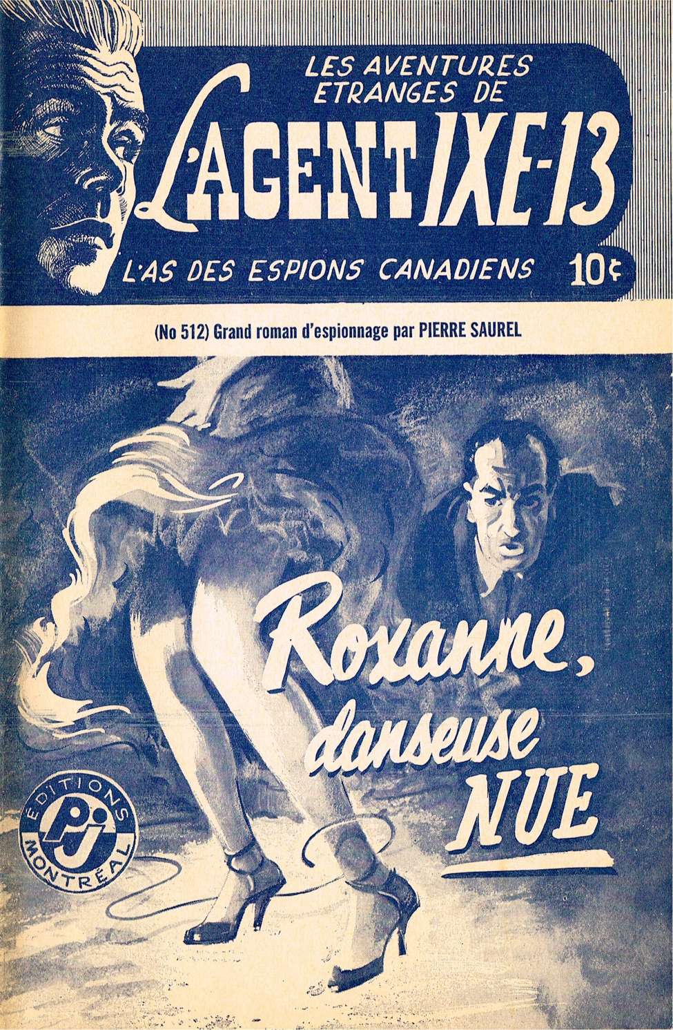 Book Cover For L'Agent IXE-13 v2 512 - Roxanne danseuse nue