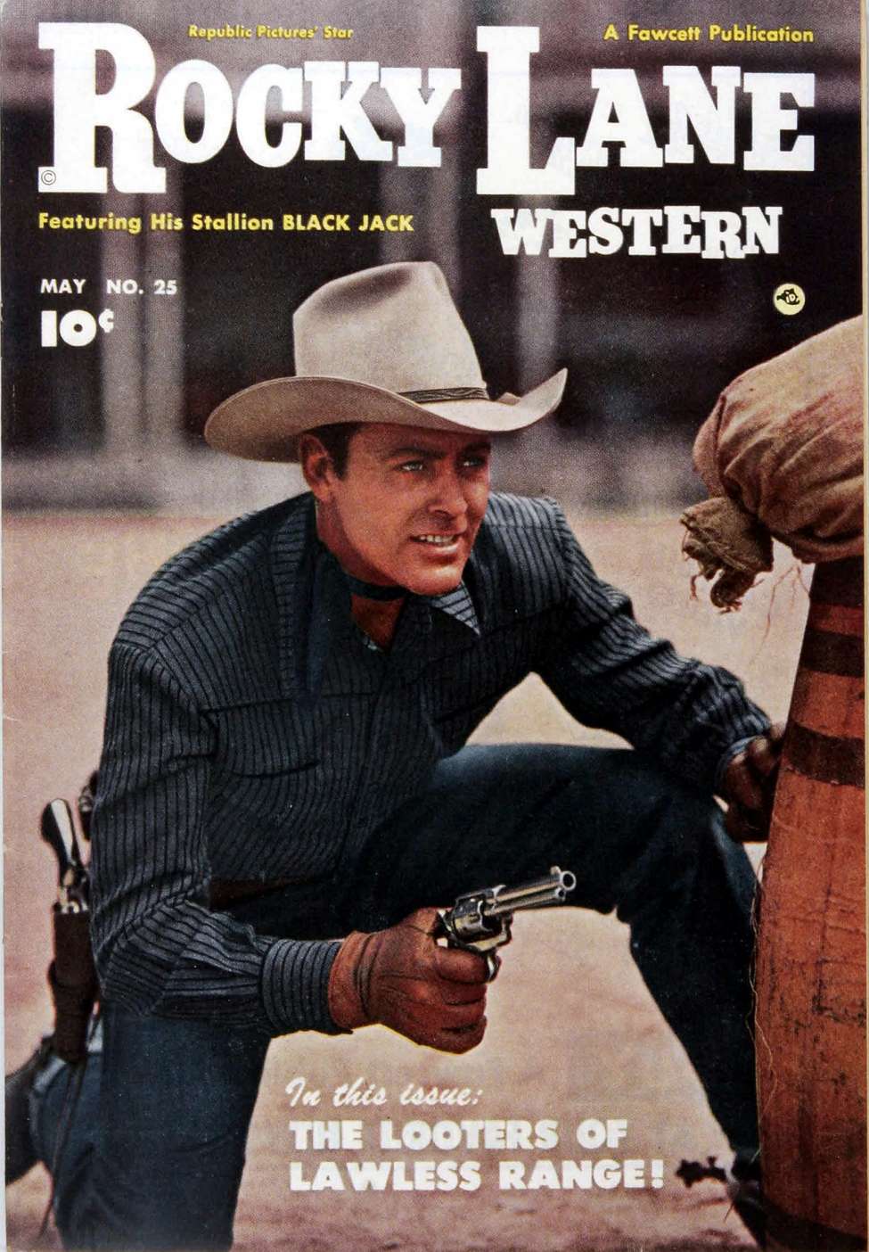 Comic Book Cover For Rocky Lane Western 25