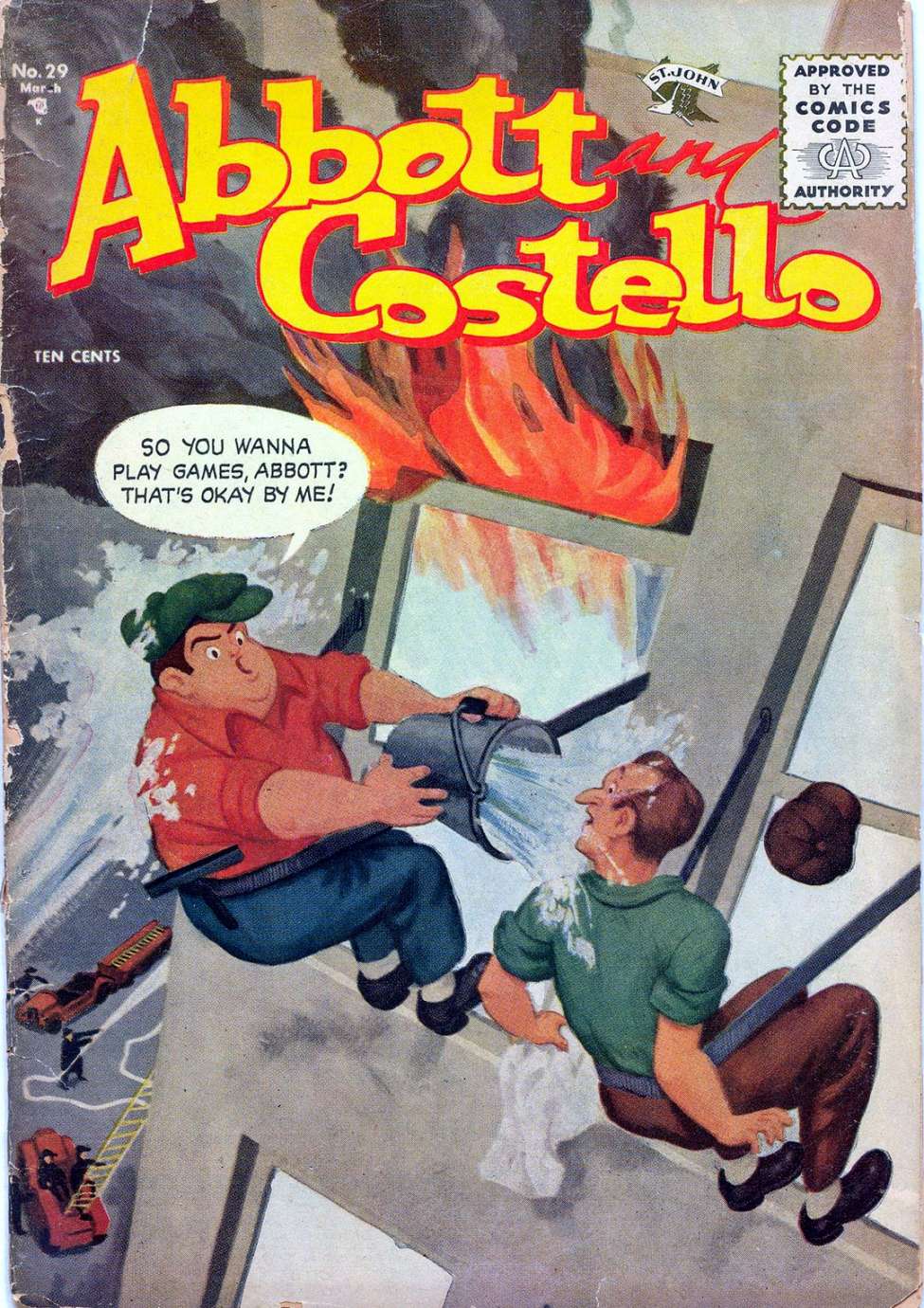 Comic Book Cover For Abbott and Costello Comics 29