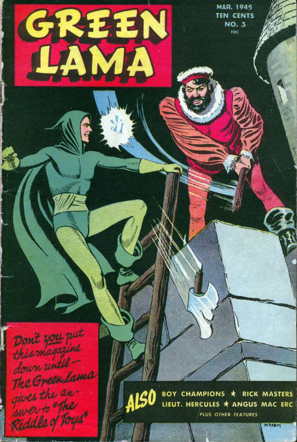Comic Book Cover For Green Lama 3 - Version 1
