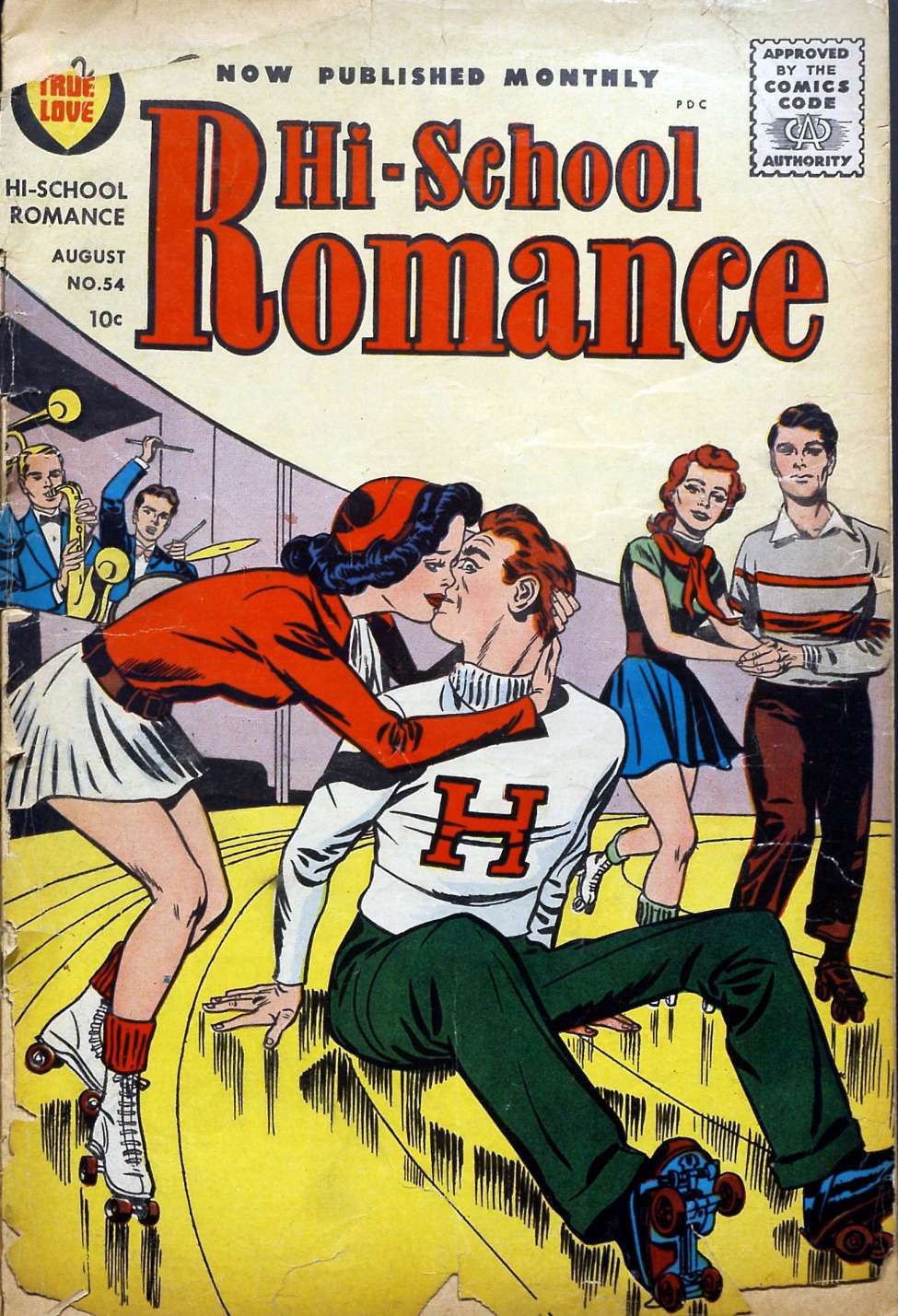 Comic Book Cover For Hi-School Romance 54