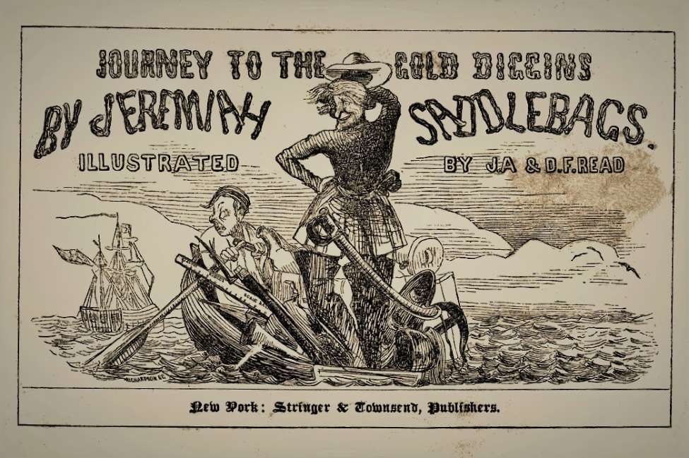 Book Cover For Journey to the Gold Diggings - Jeremiah Saddlebags