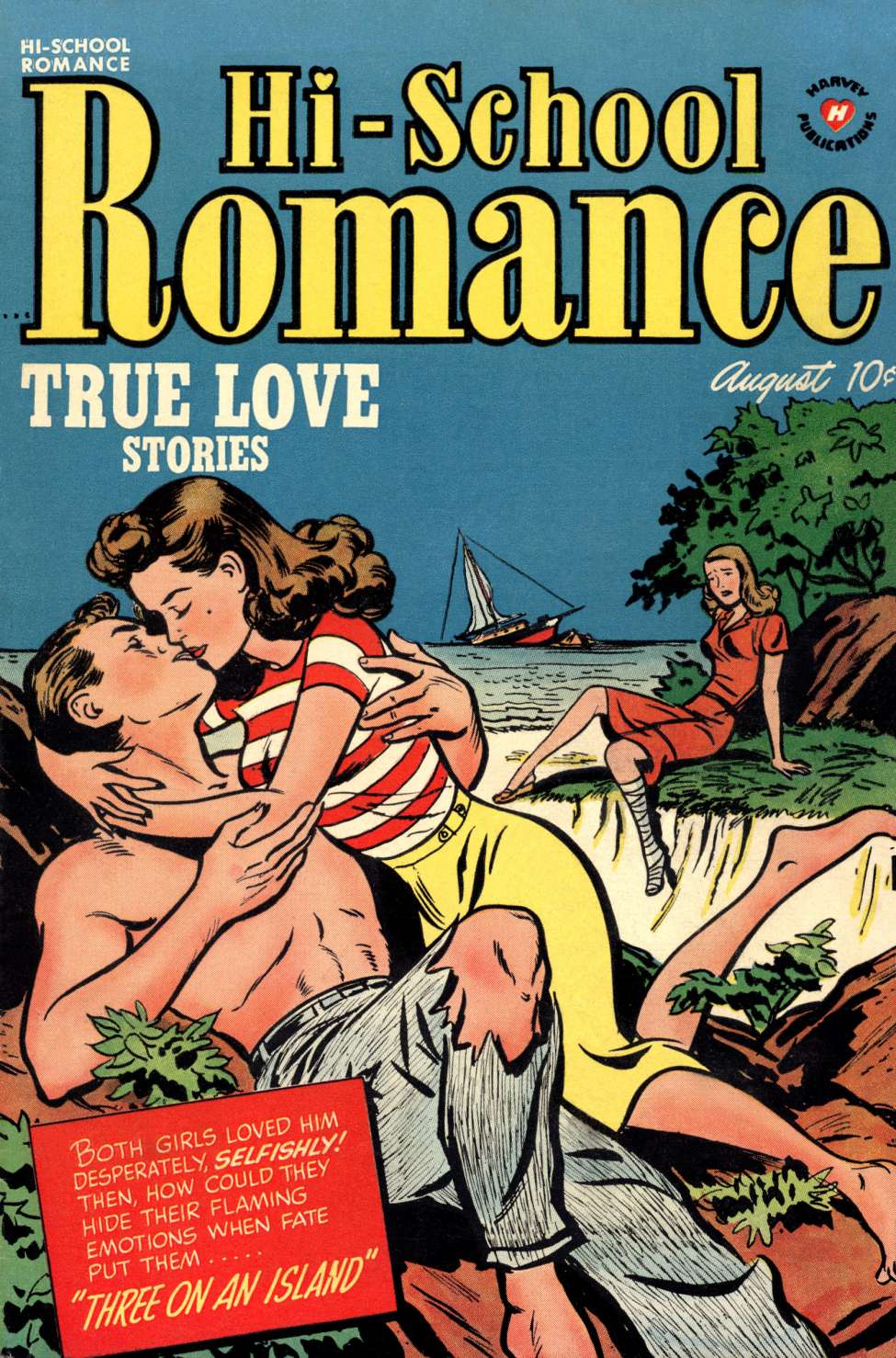 Comic Book Cover For Hi-School Romance 10