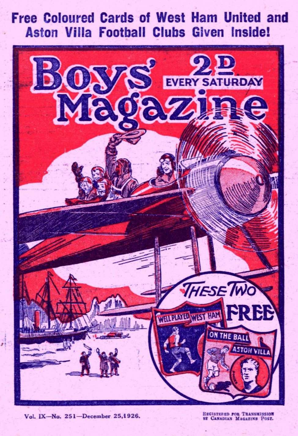 Book Cover For Boys' Magazine 251