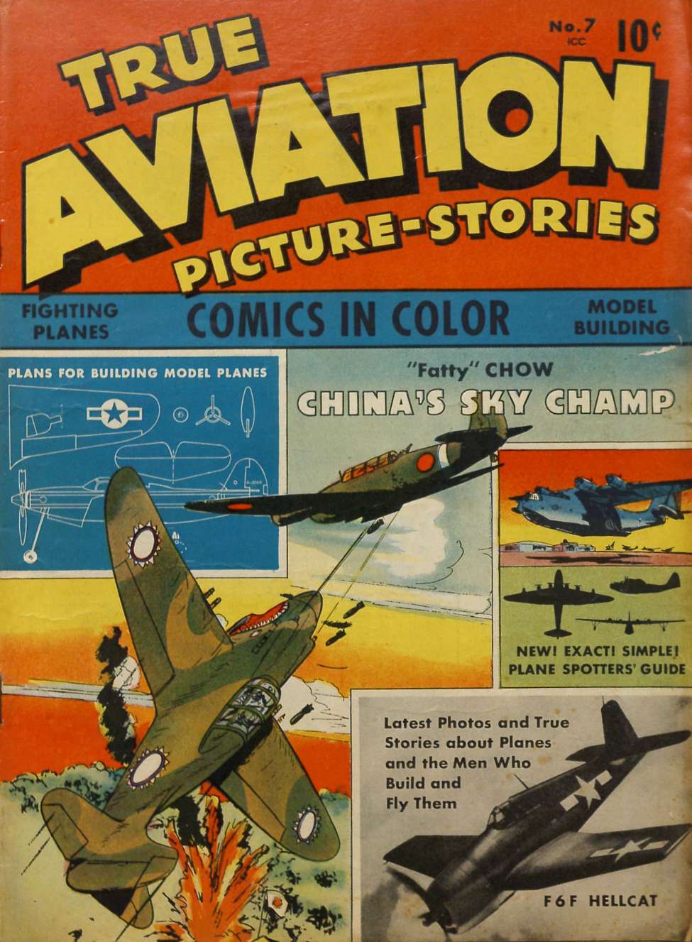 Comic Book Cover For True Aviation Picture Stories 7