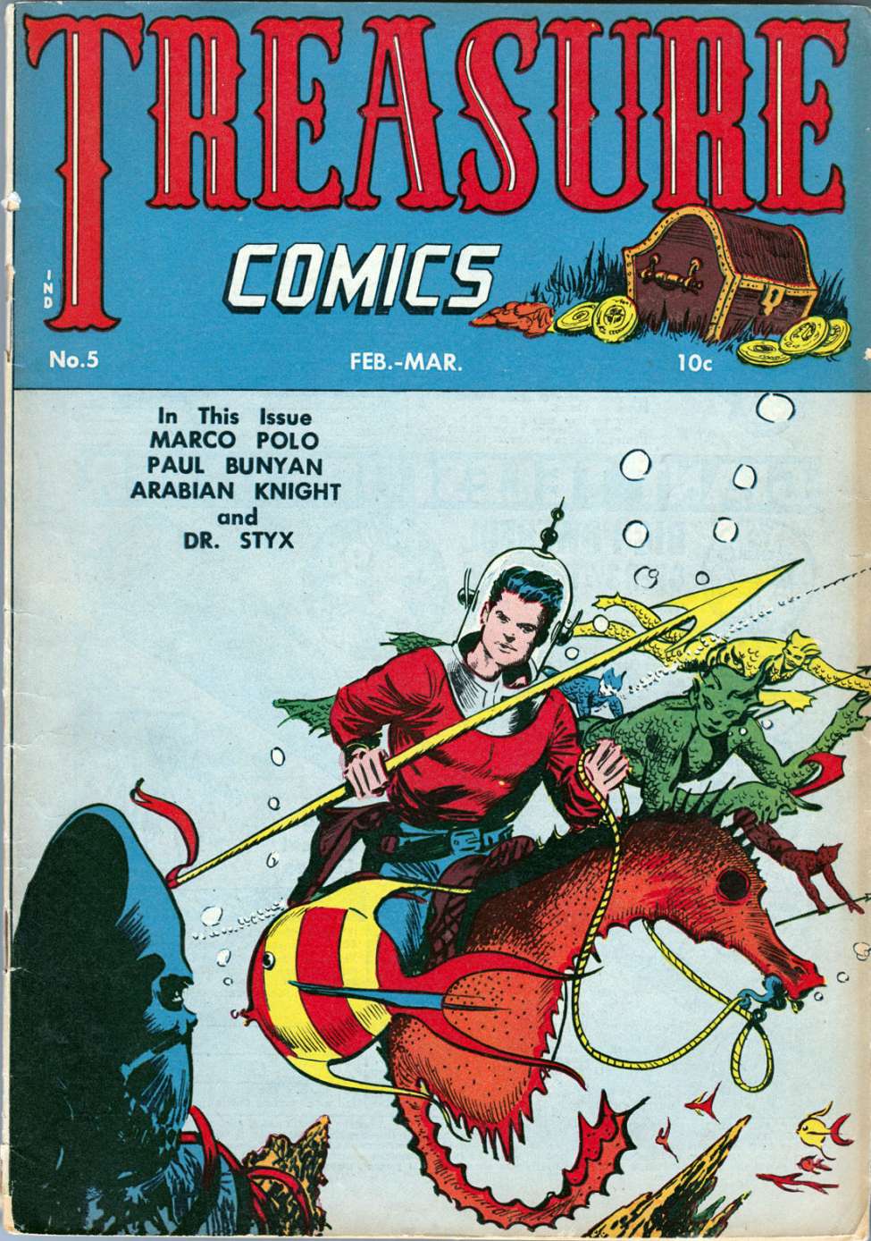 Comic Book Cover For Treasure Comics 5