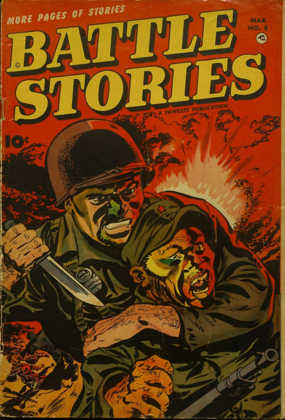 Comic Book Cover For Battle Stories 8