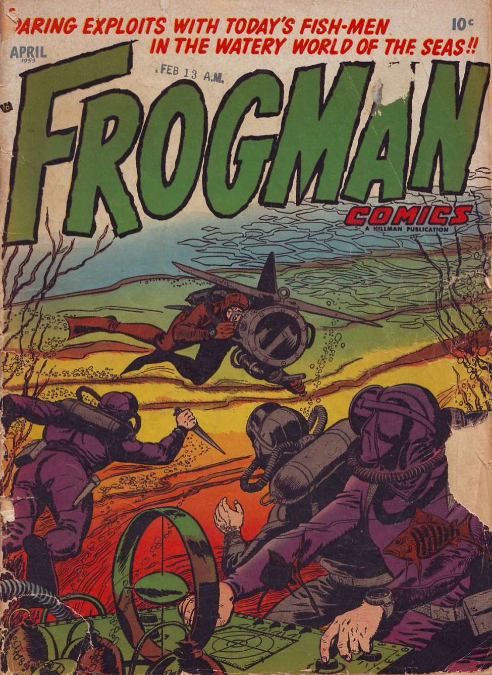 Comic Book Cover For Frogman Comics 10 - Version 1