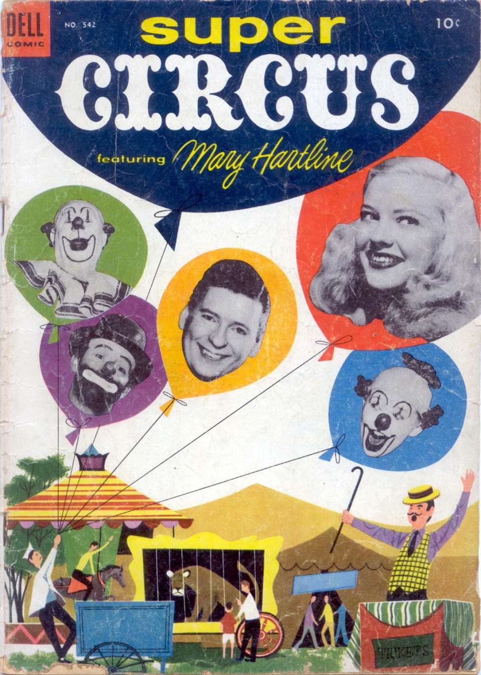 Book Cover For 0542 - Super Circus, Featuring Mary Hartline