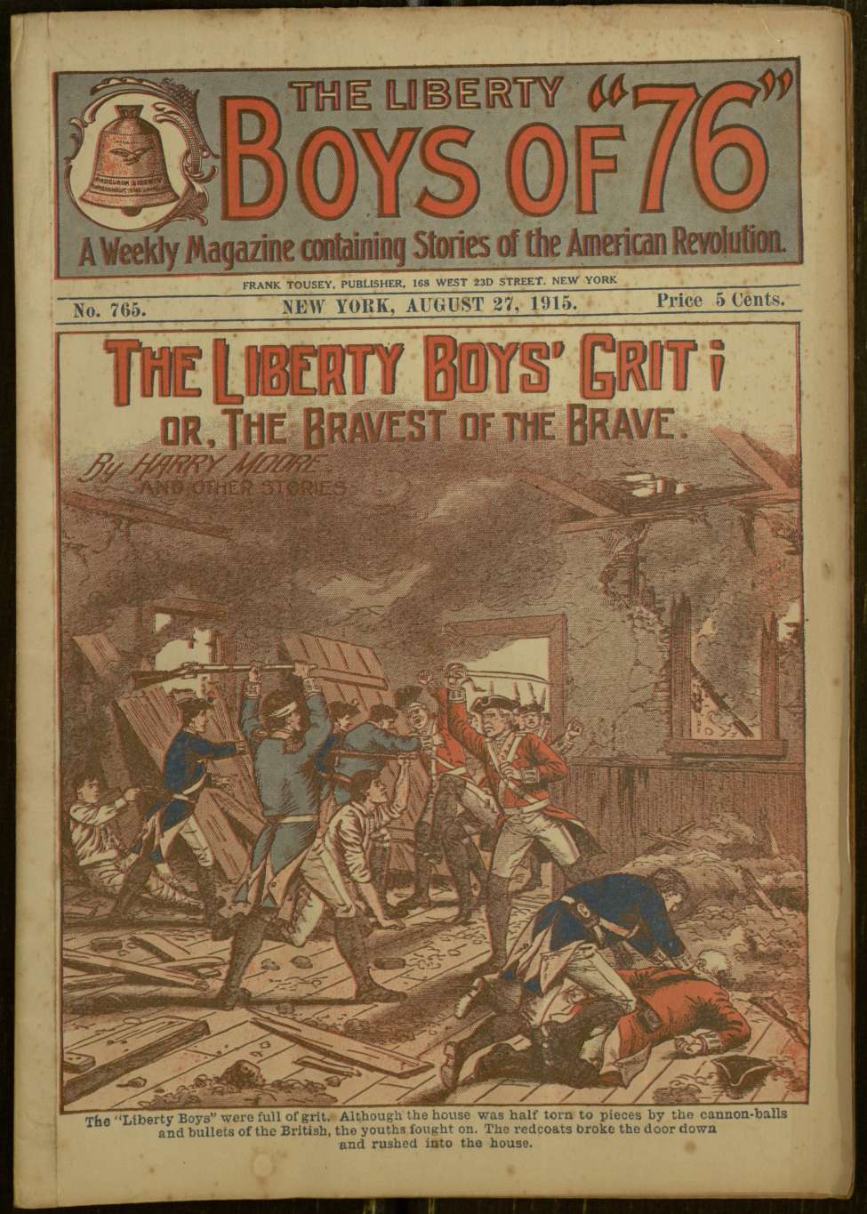 Book Cover For The Liberty Boys of 76 765 - The Liberty Boys' Grit