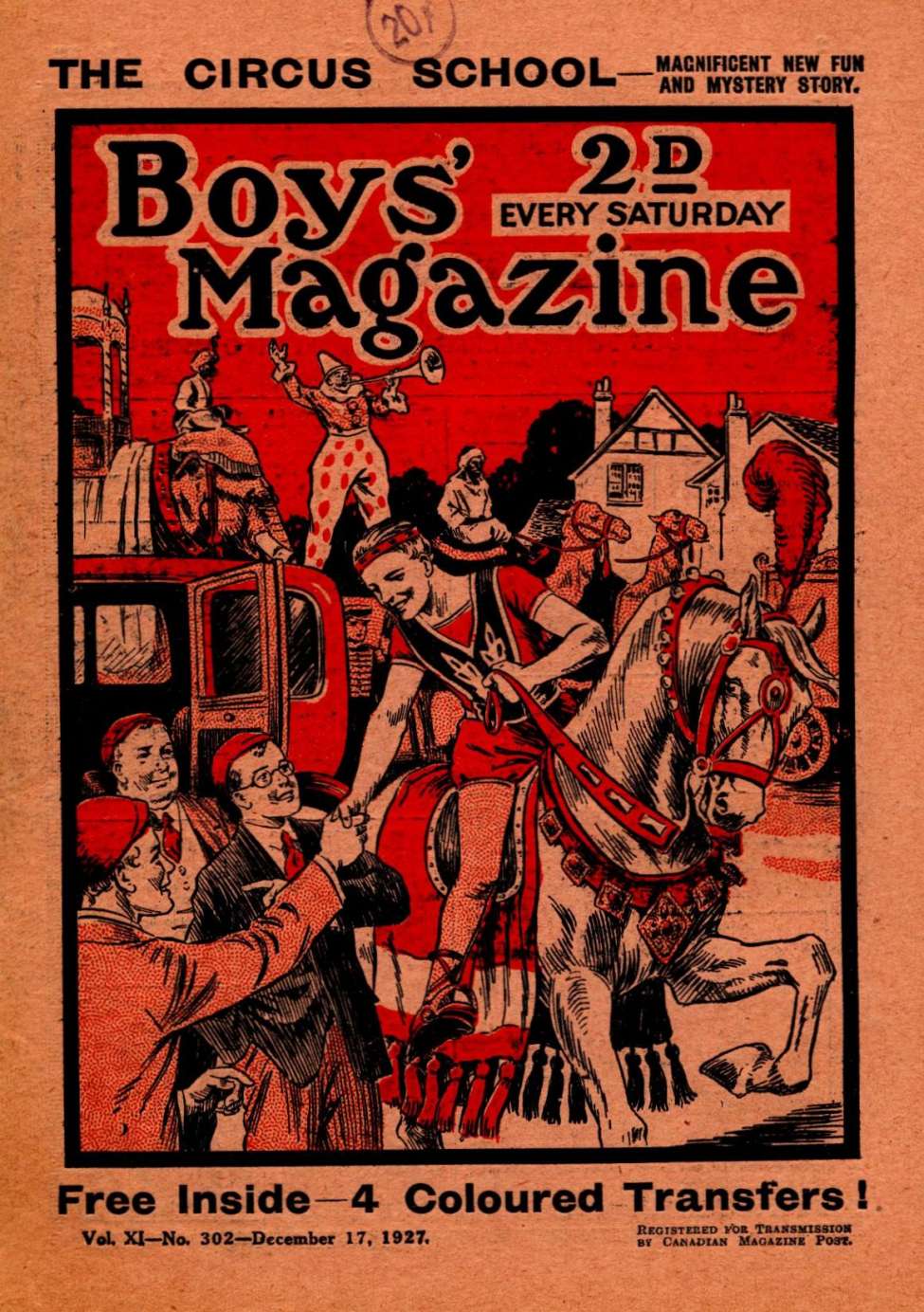 Book Cover For Boys' Magazine 302