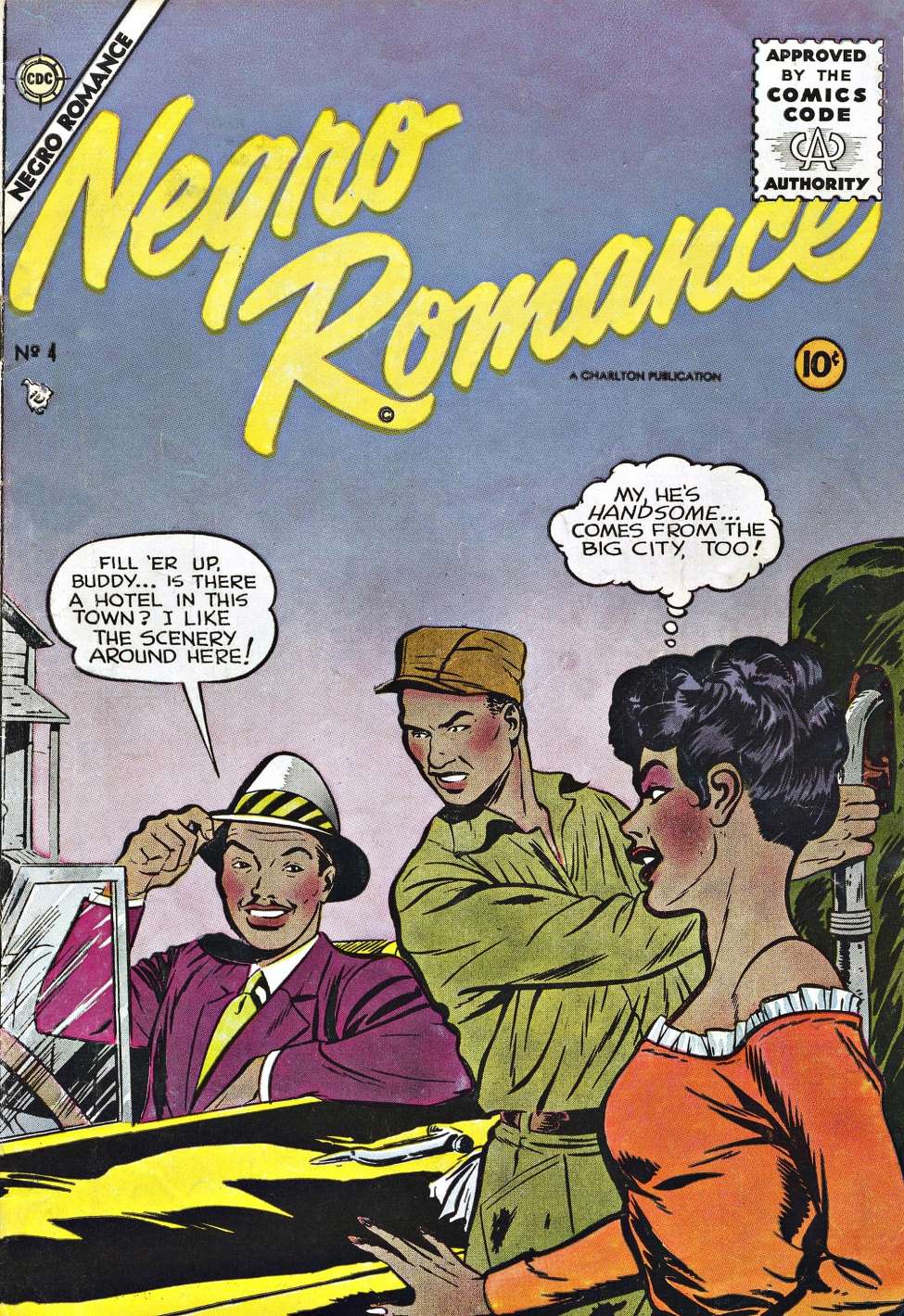 Comic Book Cover For Negro Romance 4
