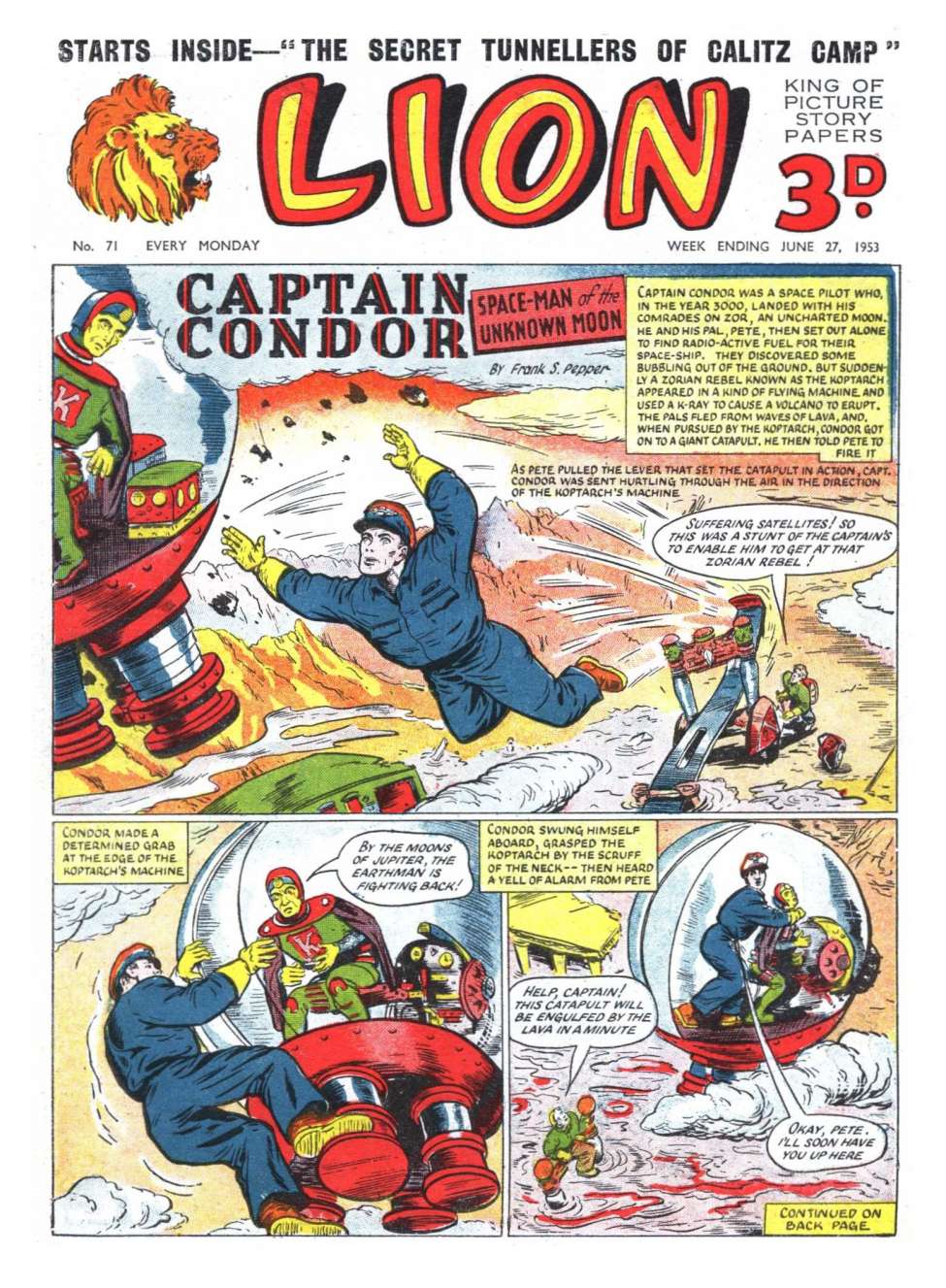 Comic Book Cover For Lion 71